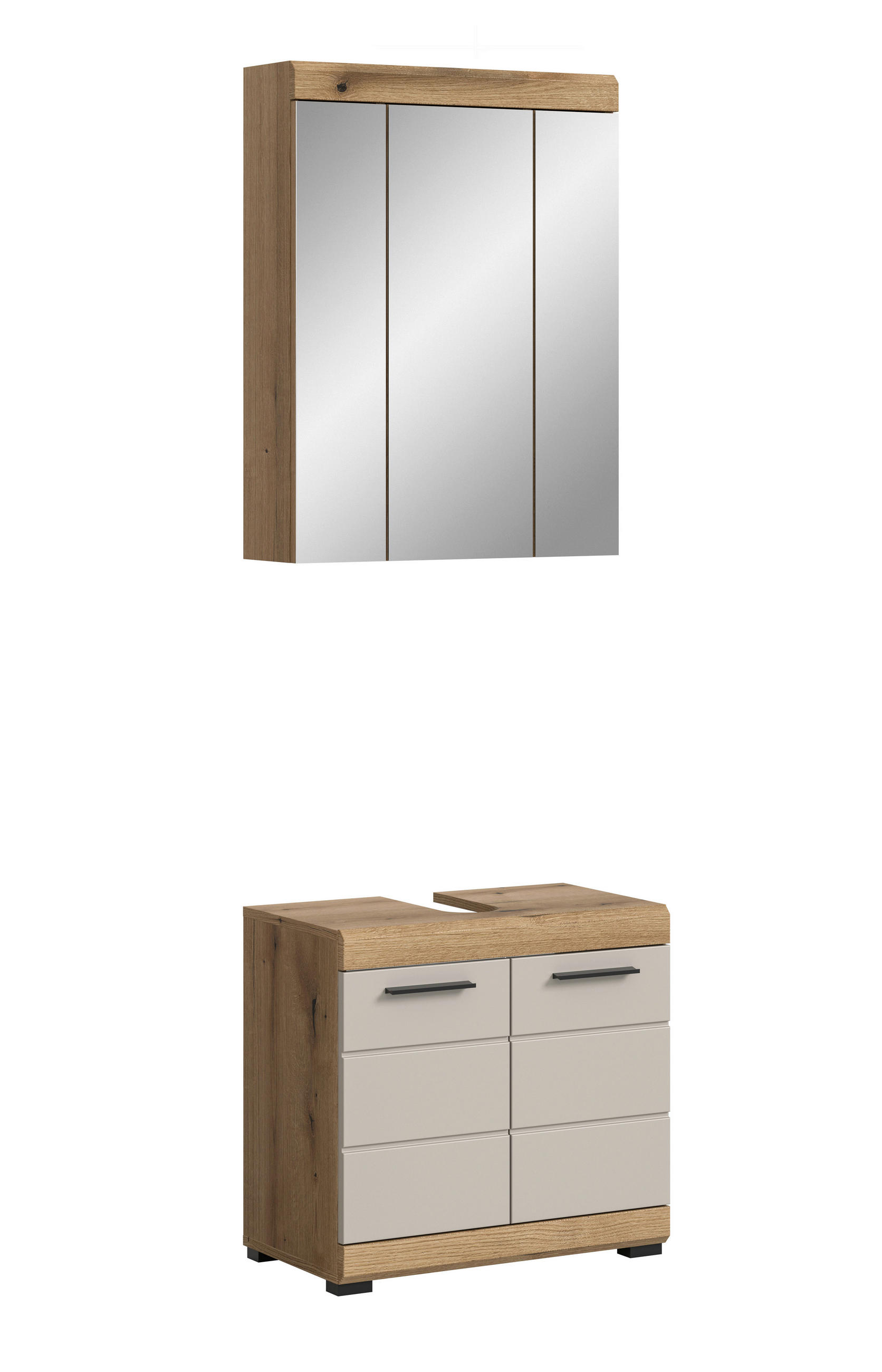 Badezimmer-Set Scout Evoke Oak Nachbildung Kaschmirgrau Nachbildung B/H/T: ca. 60x191x34 cm
