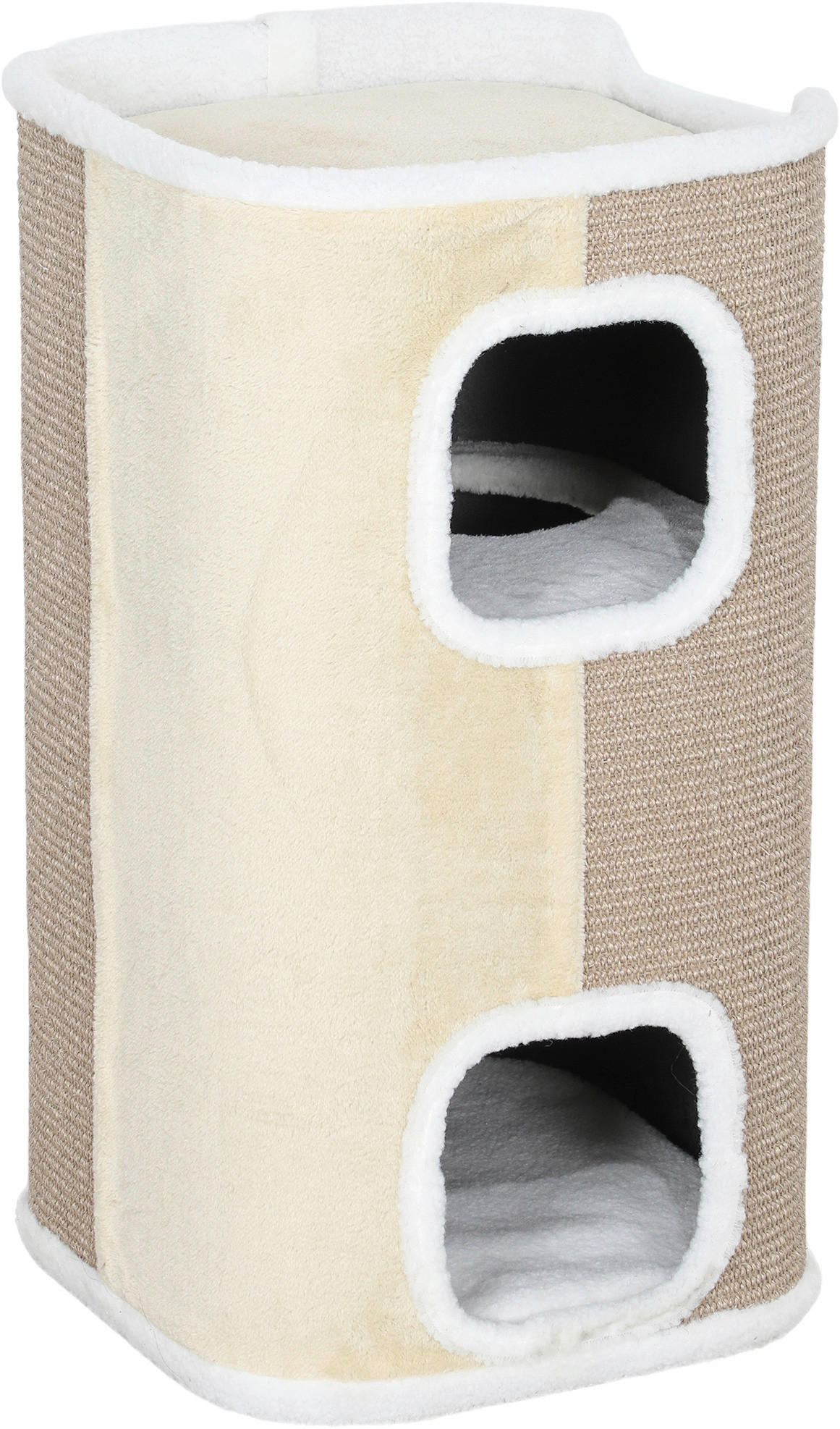 PawHut Kratztonne weiß Spanplatte B/H/L: ca. 40x74x40 cm