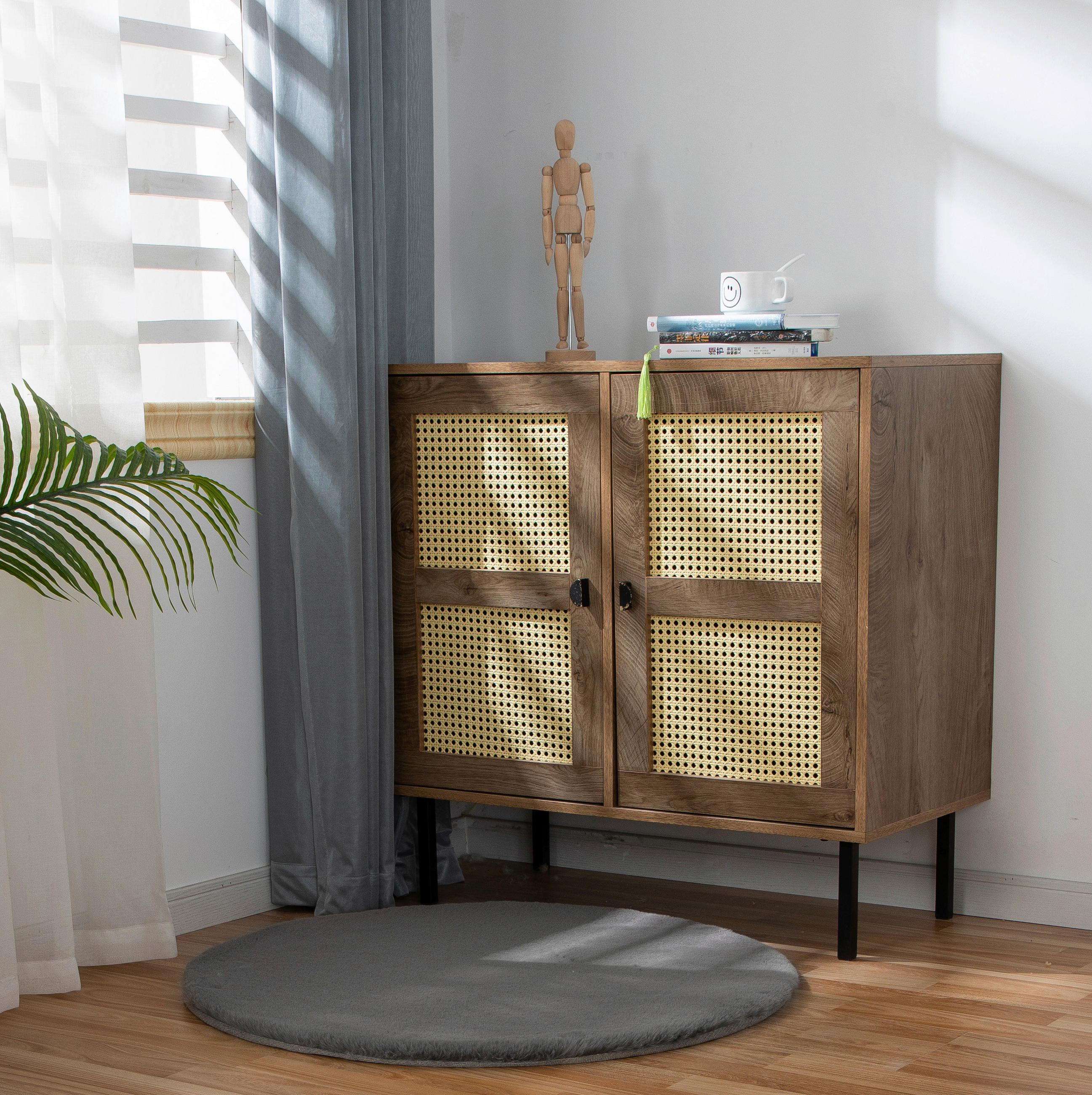 Thumbnail - Teppich Softy grau D: ca. 80 cm