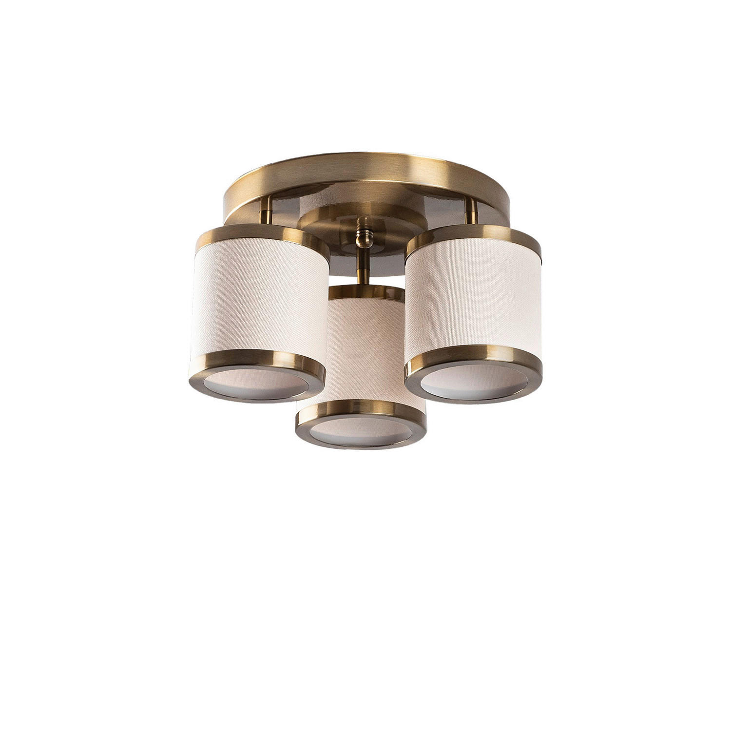 Opviq Deckenleuchte Way bronze Metall B/H/T/L/D: ca. 40x22x40x40x40 cm E27 3 Brennstellen