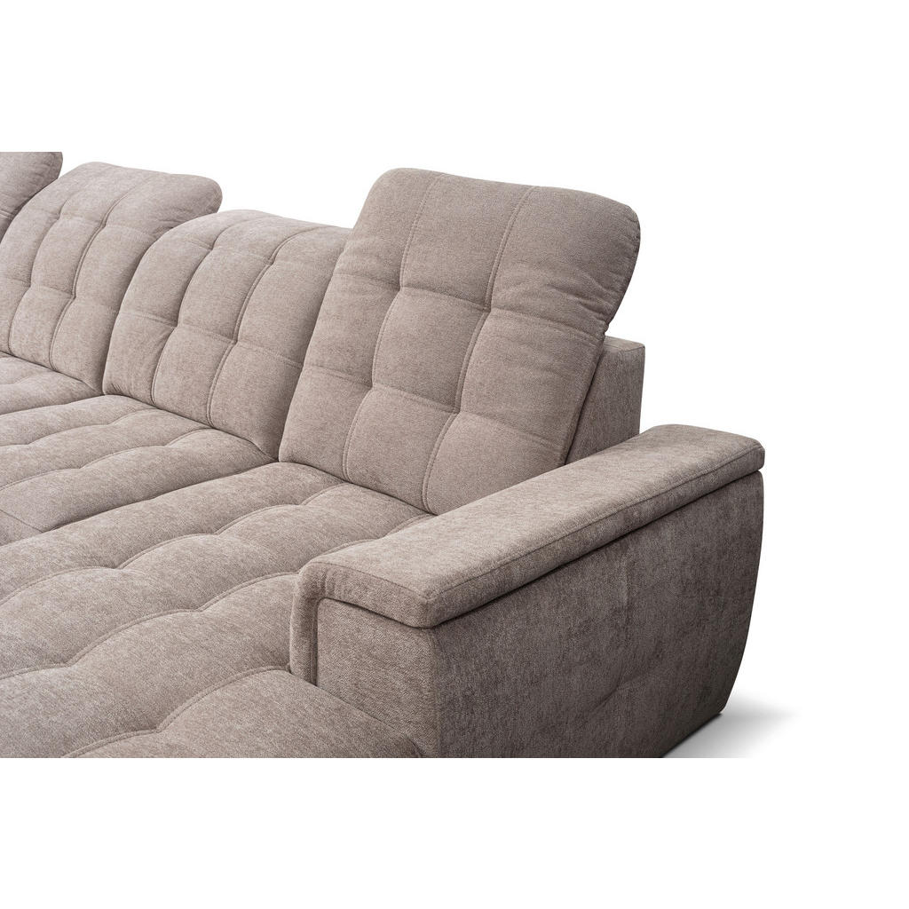 Thumbnail - Wohnlandschaft Nadja stone Microfaser B/H/T: ca. 330x105x174 cm