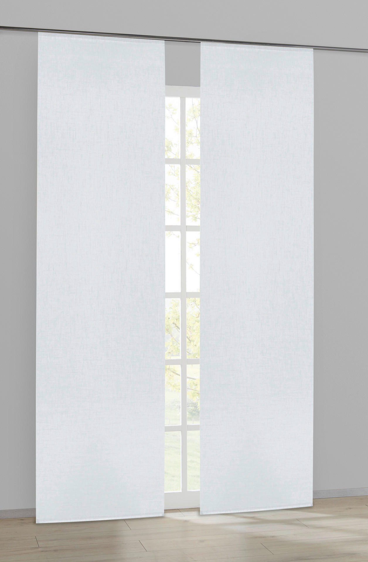 POCOline Schiebevorhang Goyo weiß B/L: ca. 60x245 cm