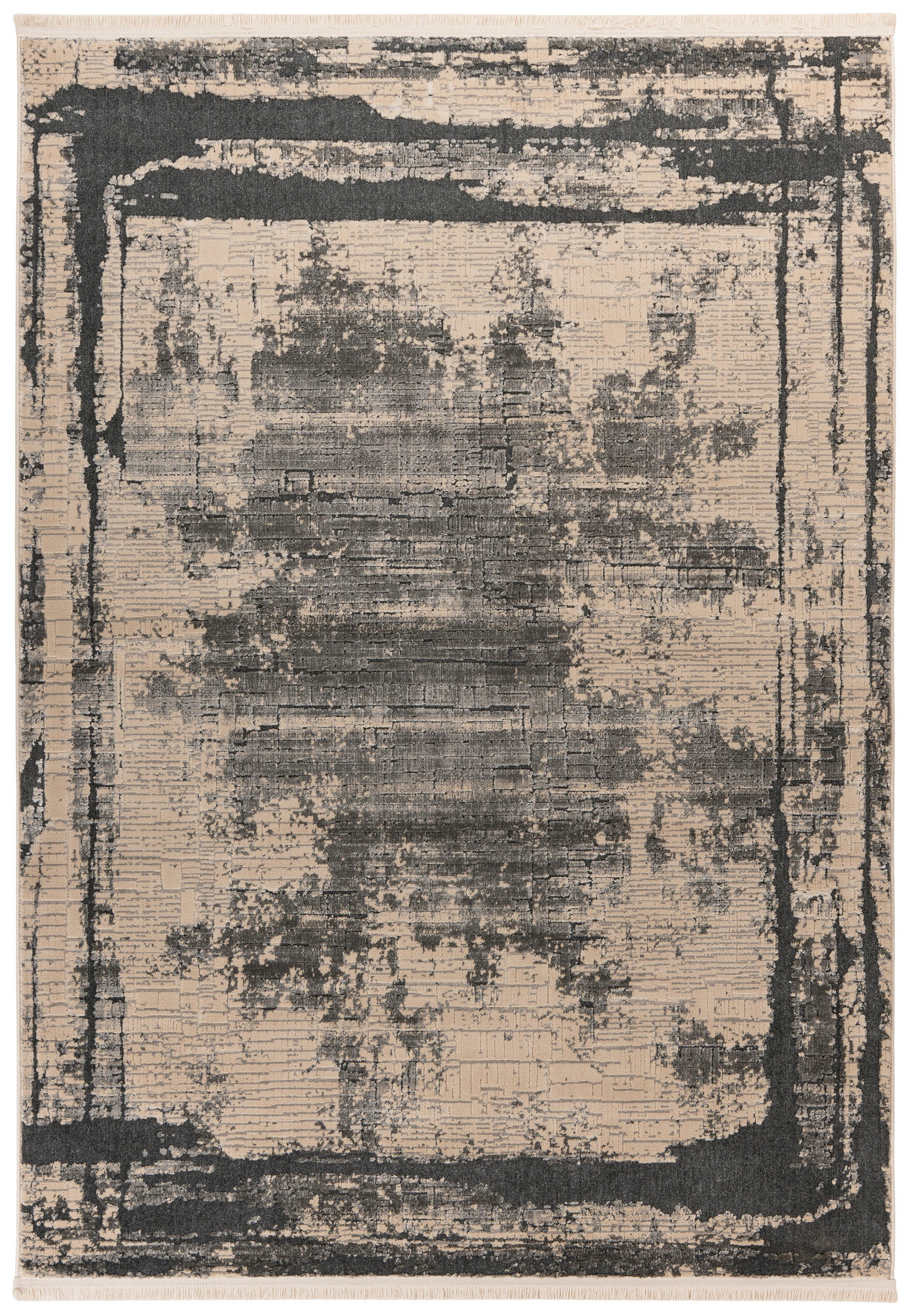 Kayoom Kurzflorteppich Adela 225 grau B/H/L: ca. 80x1,3x150 cm