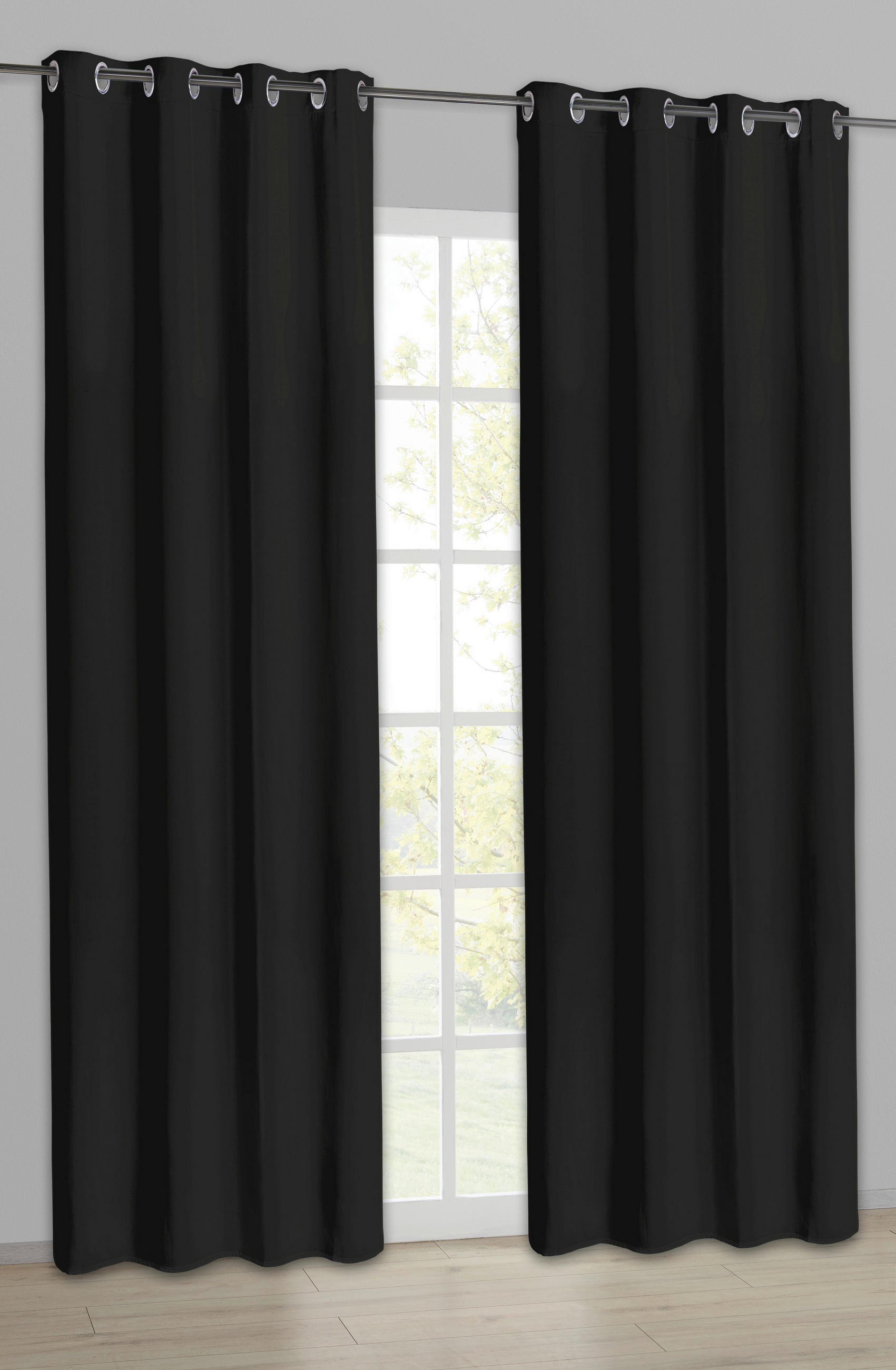 Verdunklungsvorhang Darkness schwarz B/L: ca. 135x245 cm