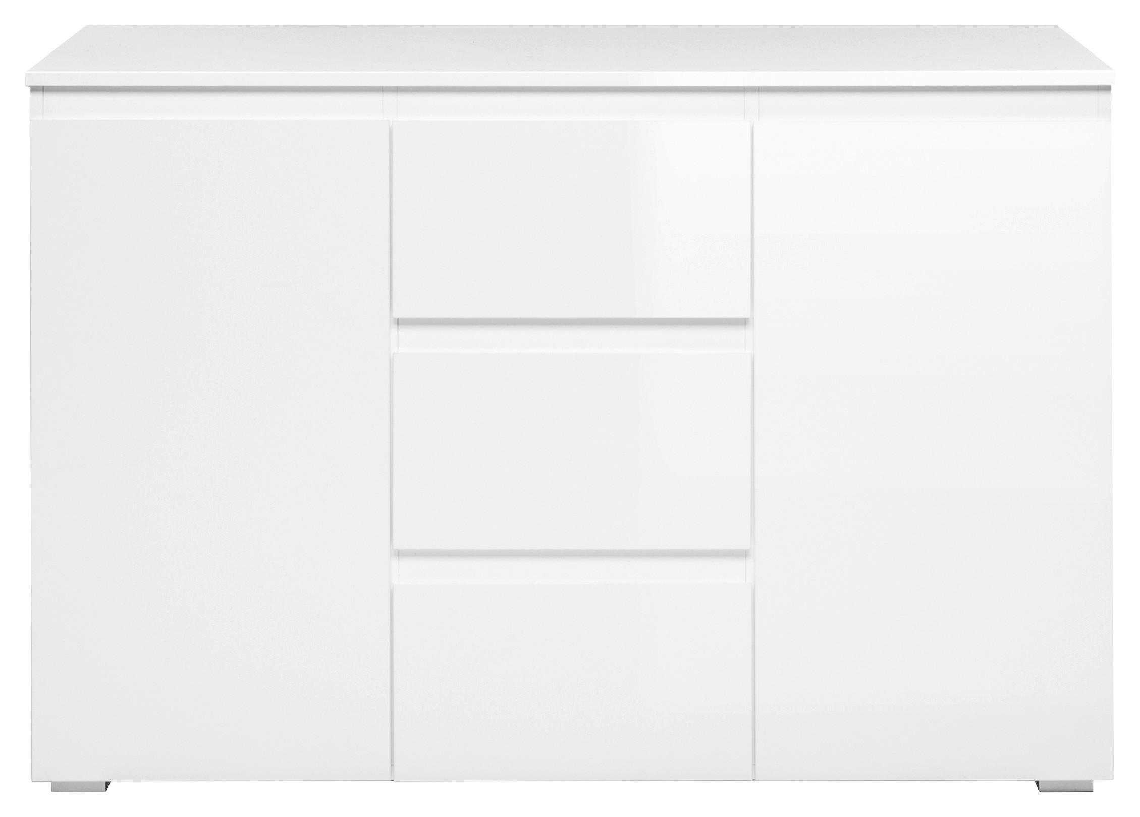 Thumbnail - Kommode Capetown weiß glänzend weiß B/H/T: ca. 120x81x40 cm