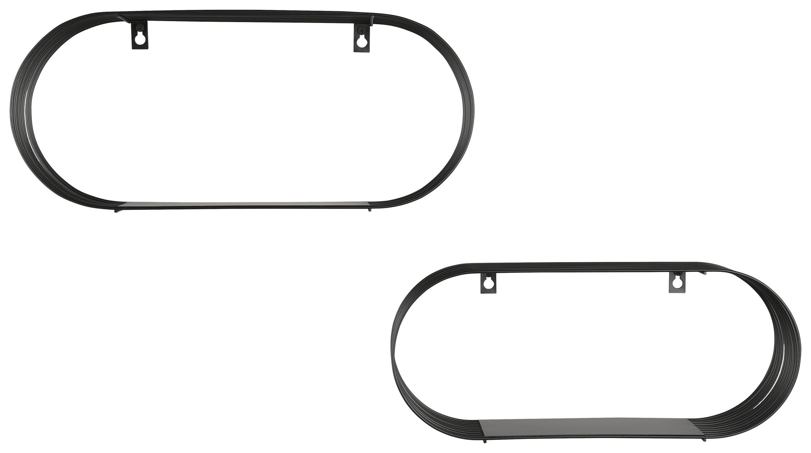 Thumbnail - Wandregal Jessica schwarz Metall