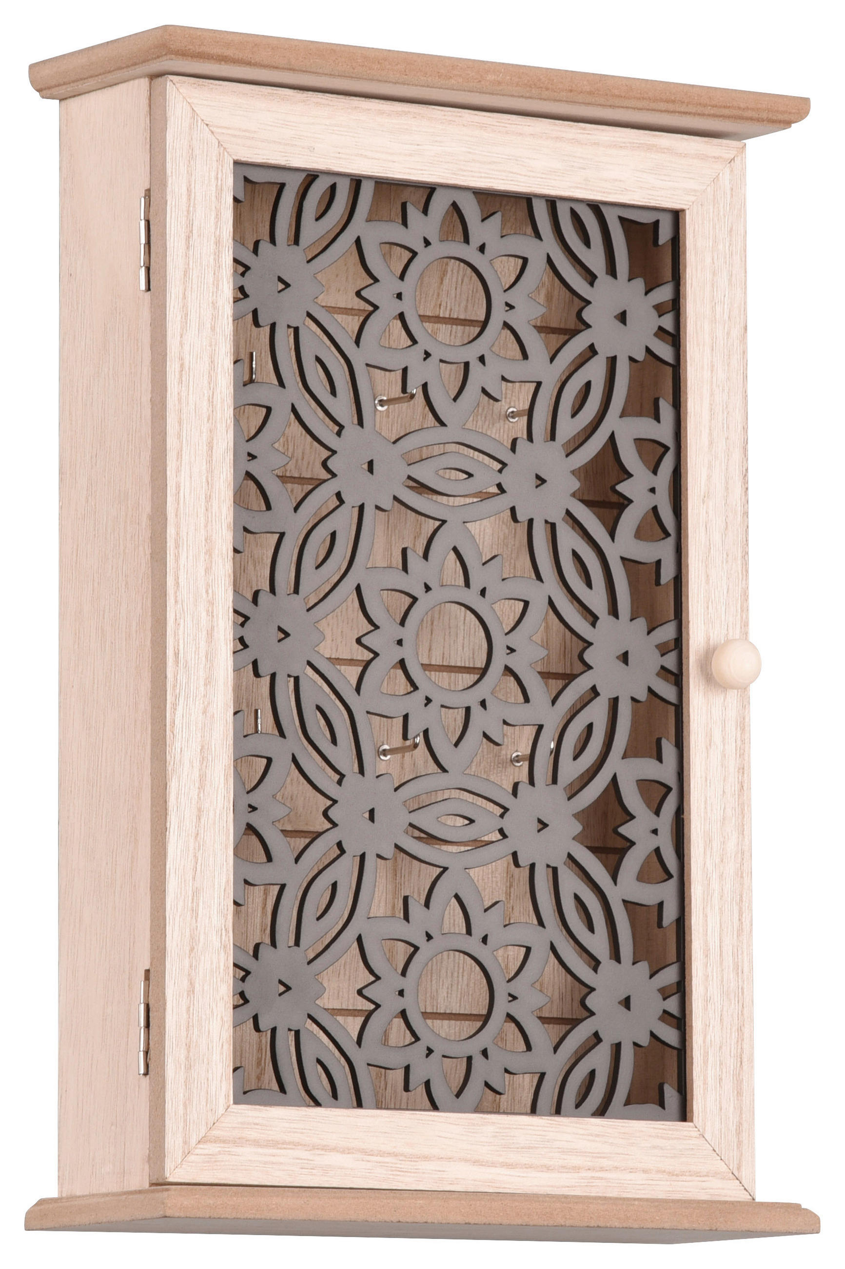 Schlüsselkasten Irena Eiche schwarz MDF B/H/T: ca. 20x30x7 cm