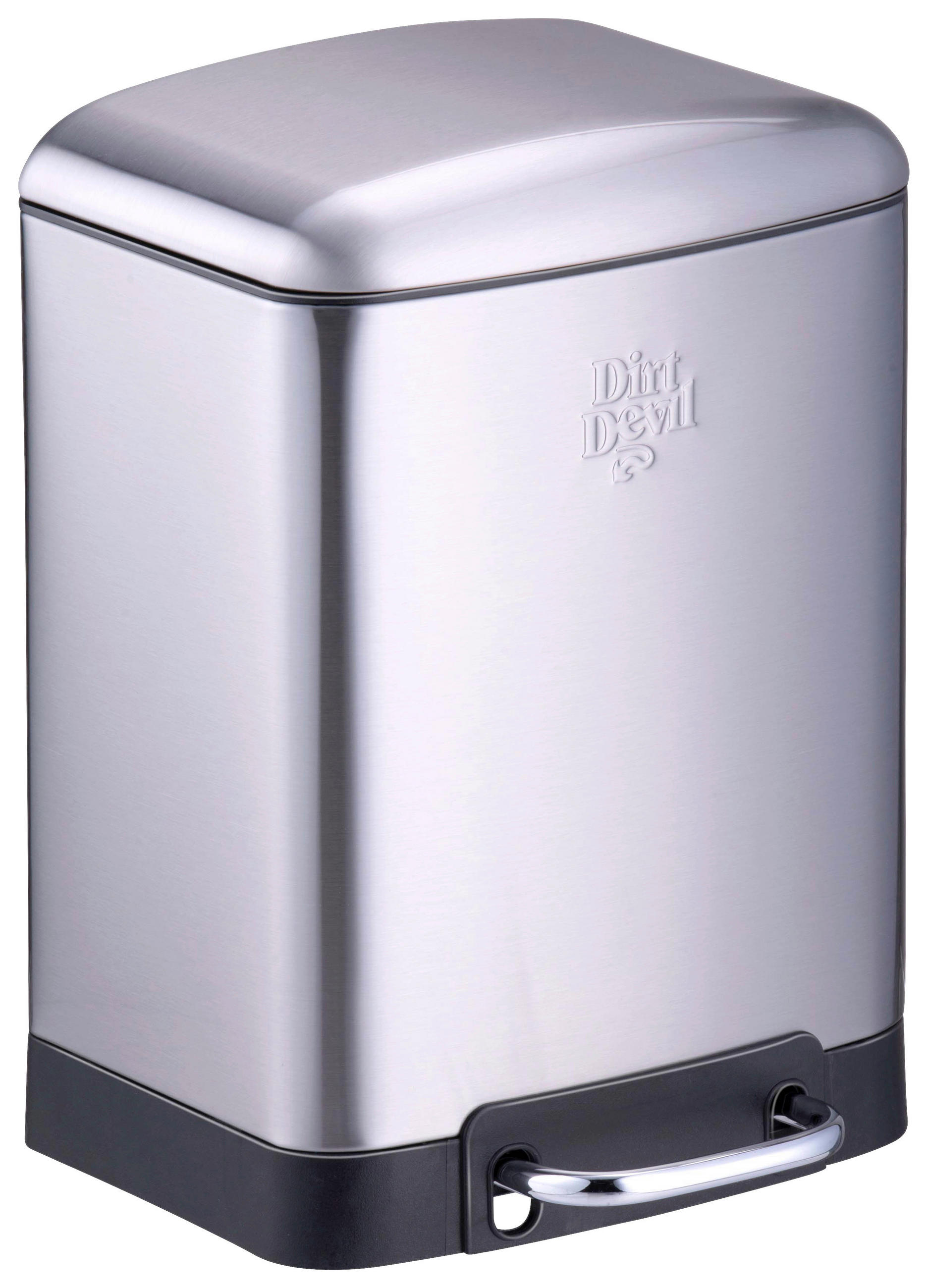 Dirt Devil Treteimer silber Edelstahl B/H/T: ca. 23x32,5x22,5 cm