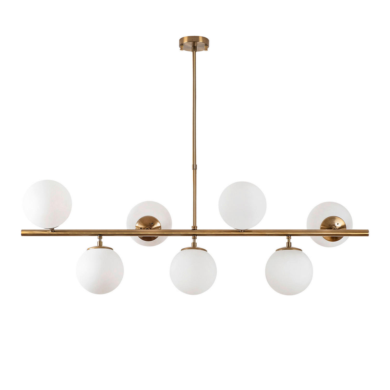 Opviq Deckenleuchte Fazli-10535 Glas B/H/T/L: ca. 113x85x40x113 cm E14 7 Brennstellen