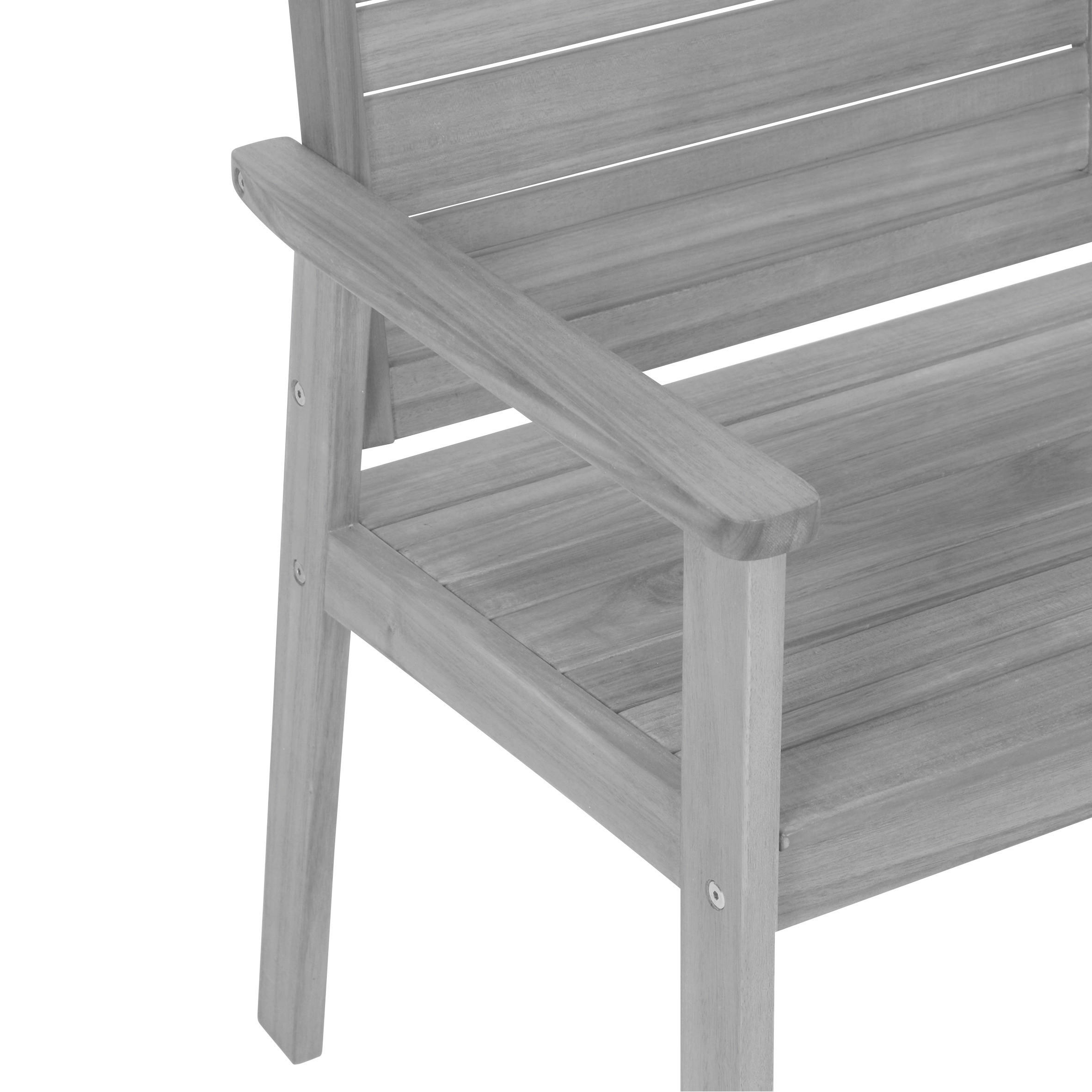 Thumbnail - Greemotion Gartenbank Maui grau Akazie B/H/L: ca. 115x14x59 cm