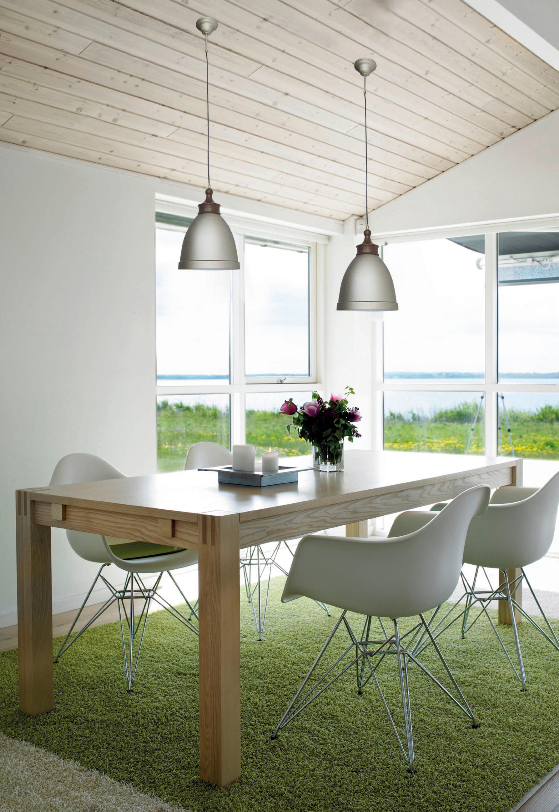 Thumbnail - Näve Leuchten Pendelleuchte 6076159 silber Metall B/H/T: ca. 25x126,5x25 cm E27 1 Brennstellen