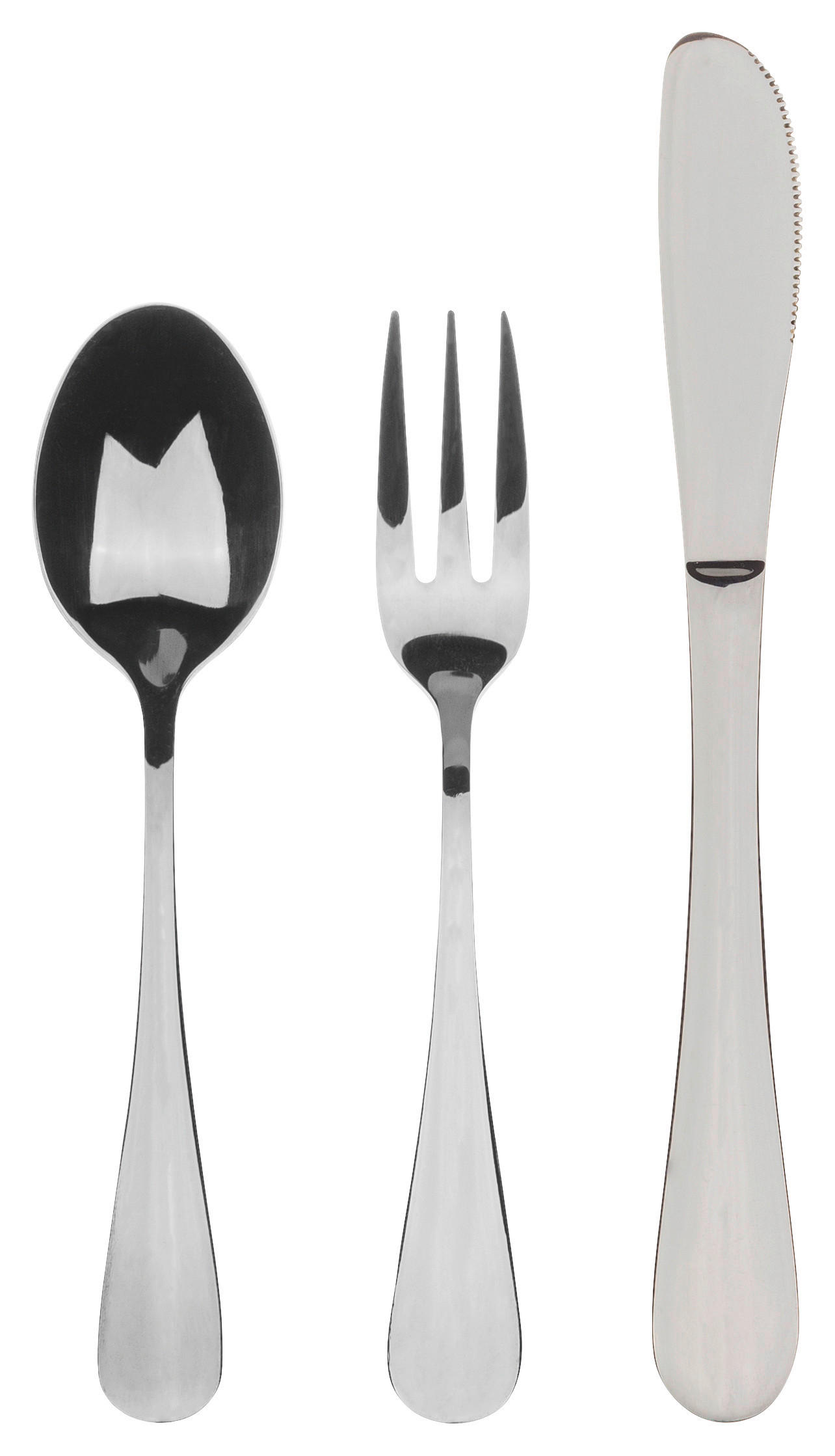 BERGNER Besteckset Munich silver shiny silber Edelstahl 3 tlg.