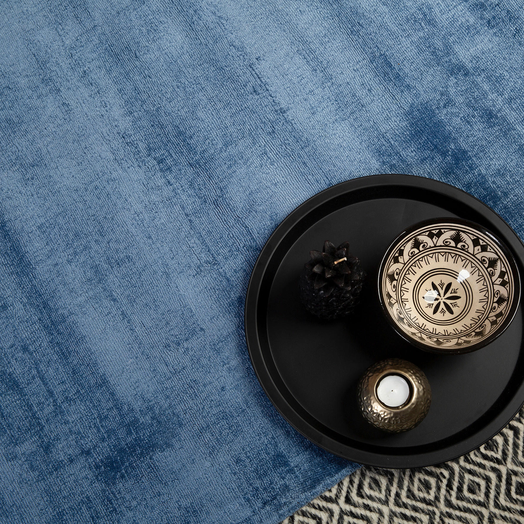 Thumbnail - Obsession Teppich My Indigenous blau B/L: ca. 80x150 cm