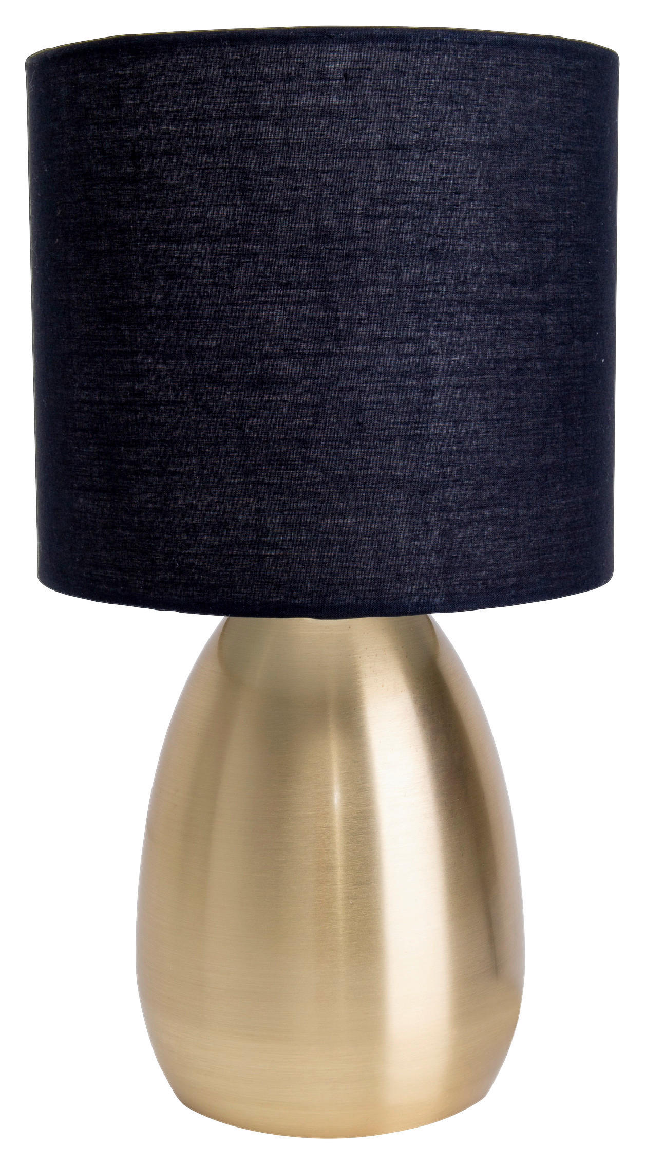 Näve Leuchten Tischleuchte 3189658 gold Metall Textil Kunststoff B/H/T: ca. 17,5x32,5x17,5 cm E14 1 Brennstellen