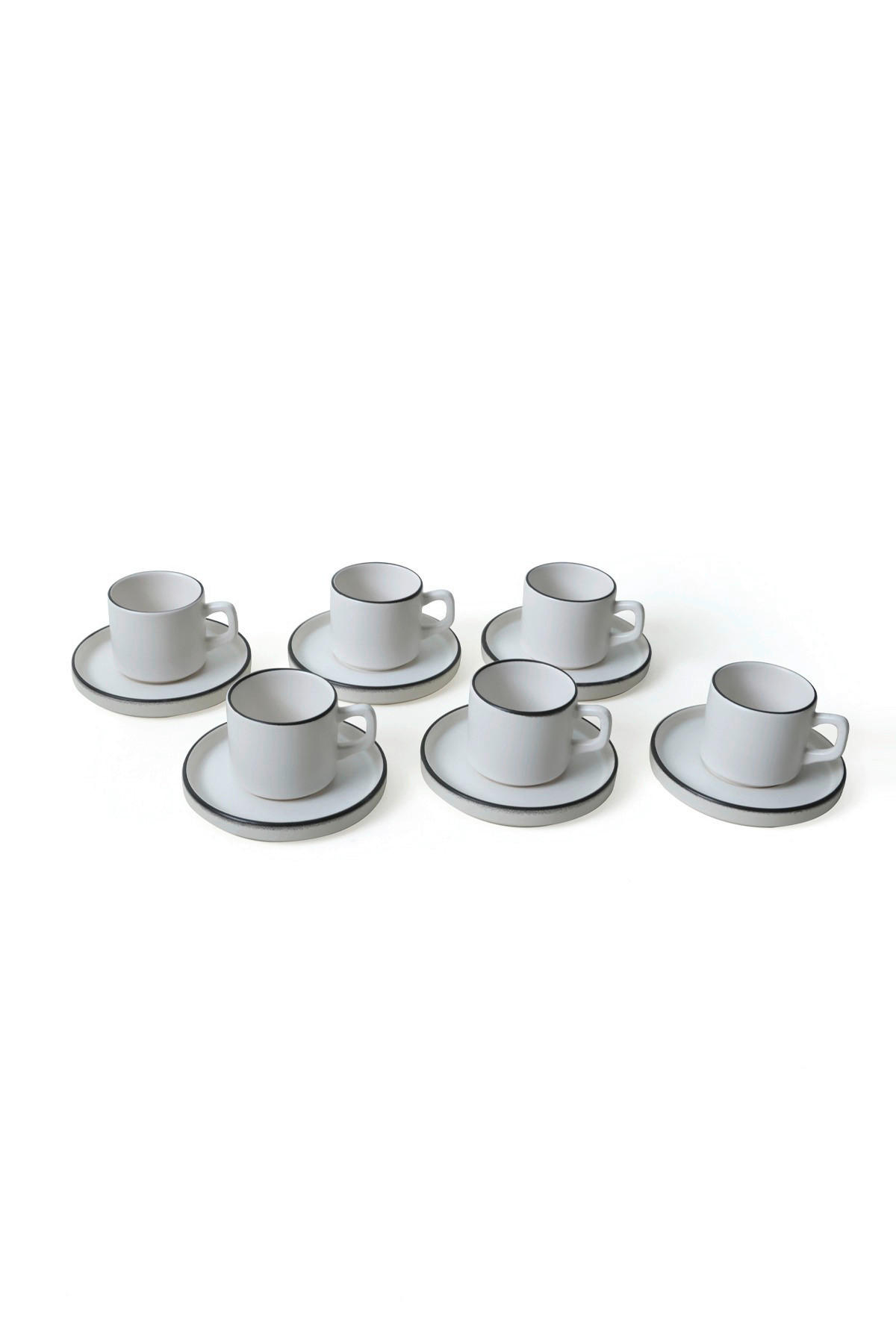 HermiaConcept Teetasse 12-tlg. weiß Steingut
