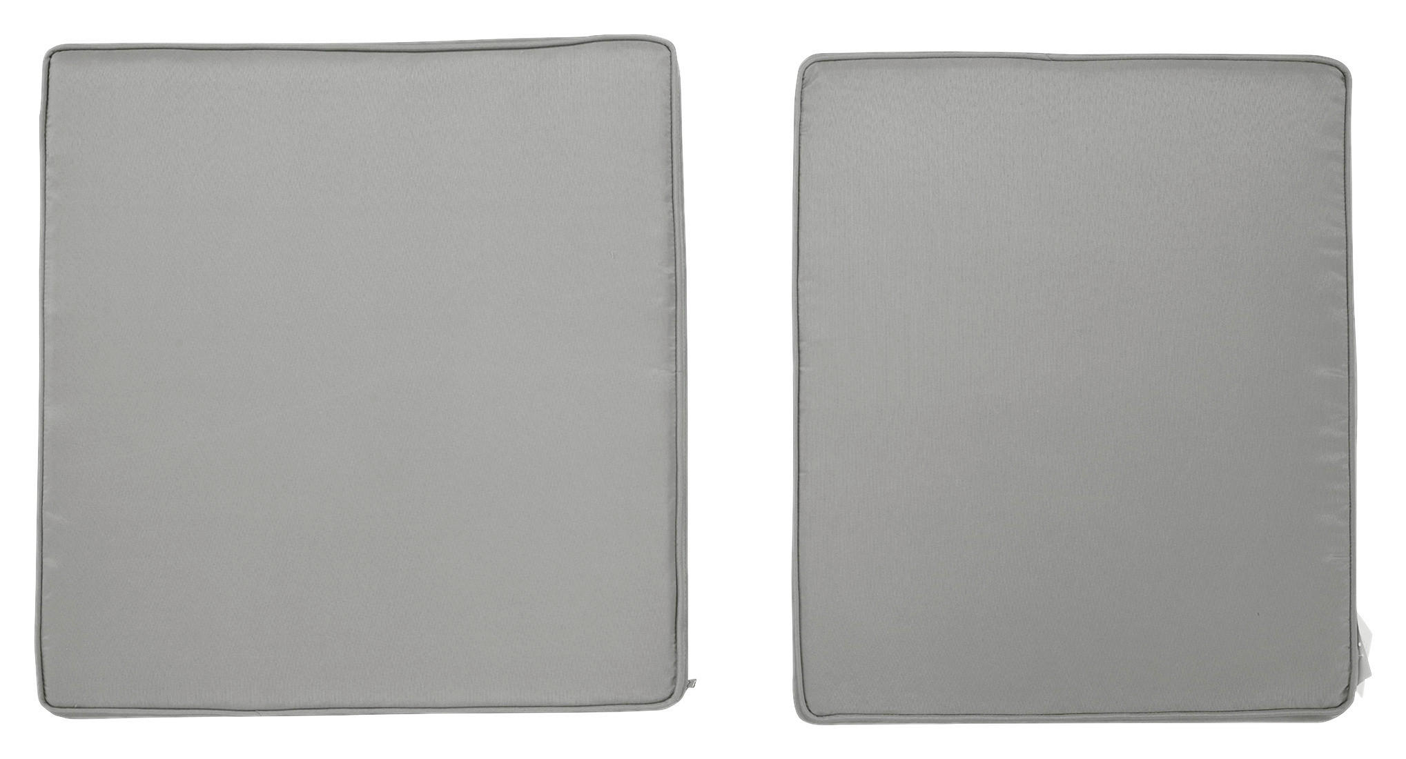 Outsunny Sitzkissen-Set hellgrau Polyester B/H/L: ca. 52x7x56 cm