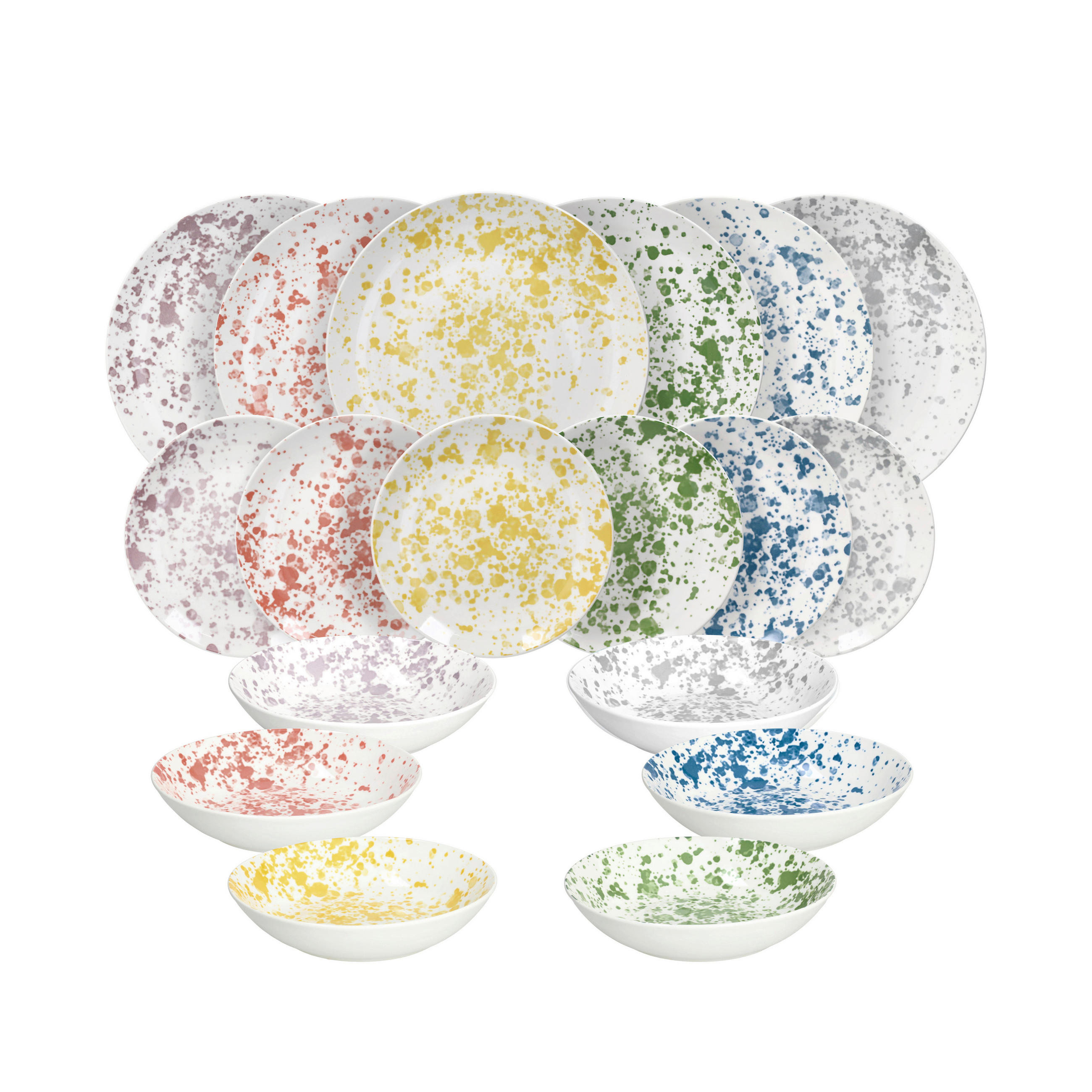 TOGNANA Tafelservice MADISON-APULIA- mehrfarbig Porzellan 18 tlg.