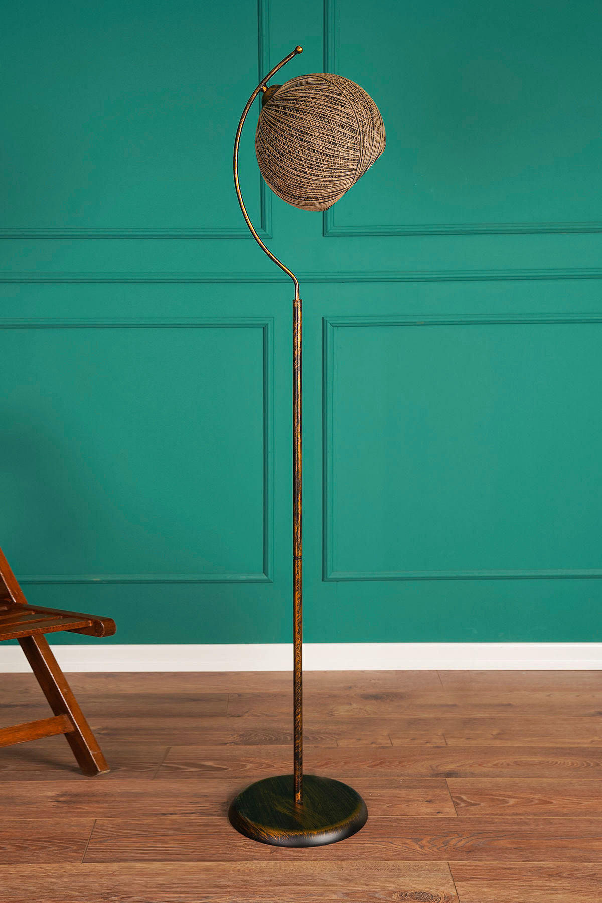 Thumbnail - Opviq Stehleuchte schwarz Metall B/H/T/L/D: ca. 30x165x30x30x30 cm E27 1 Brennstellen