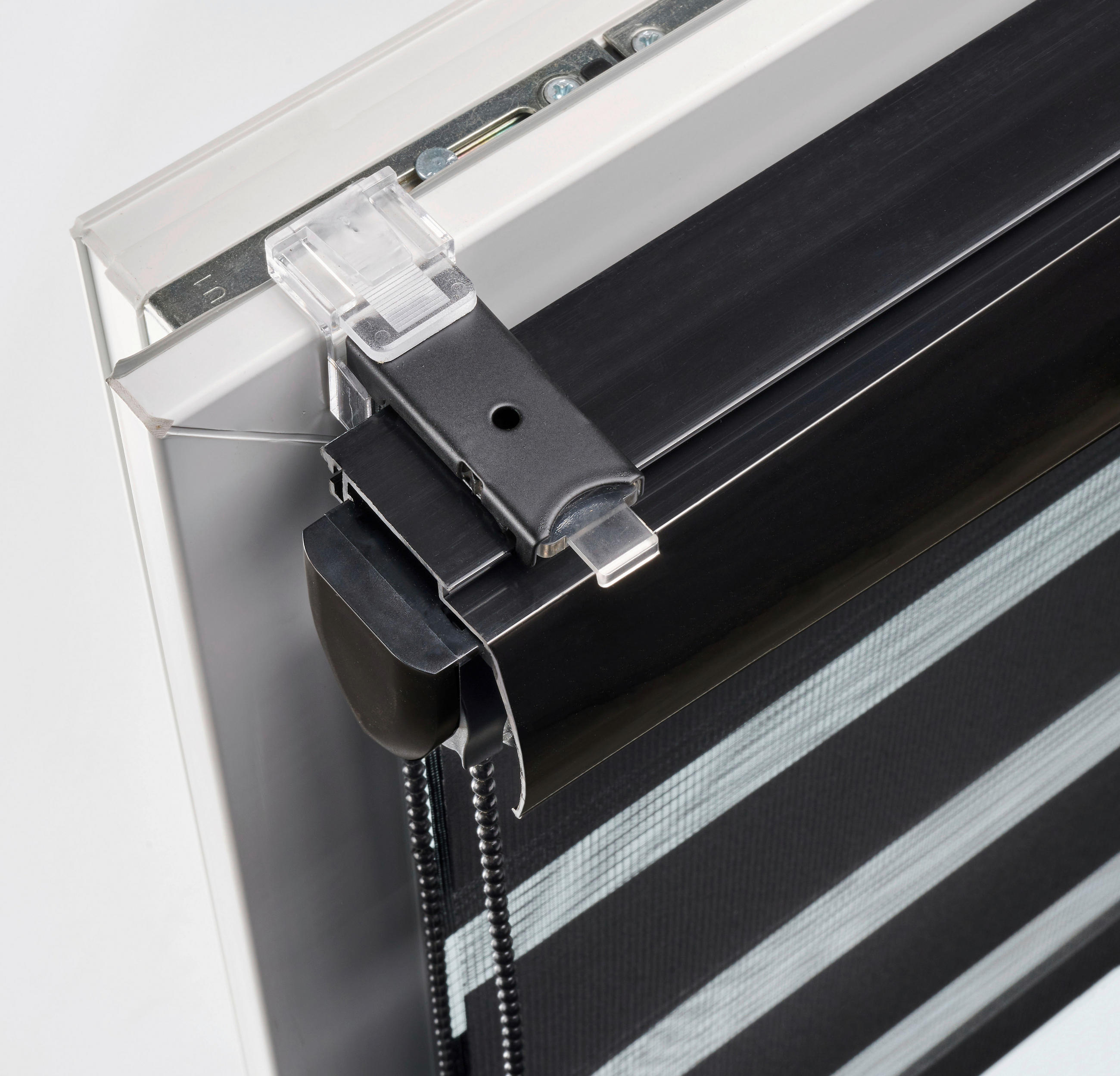 Thumbnail - Boviva Doppelrollo mit Blende Black schwarz B/L: ca. 130x160 cm