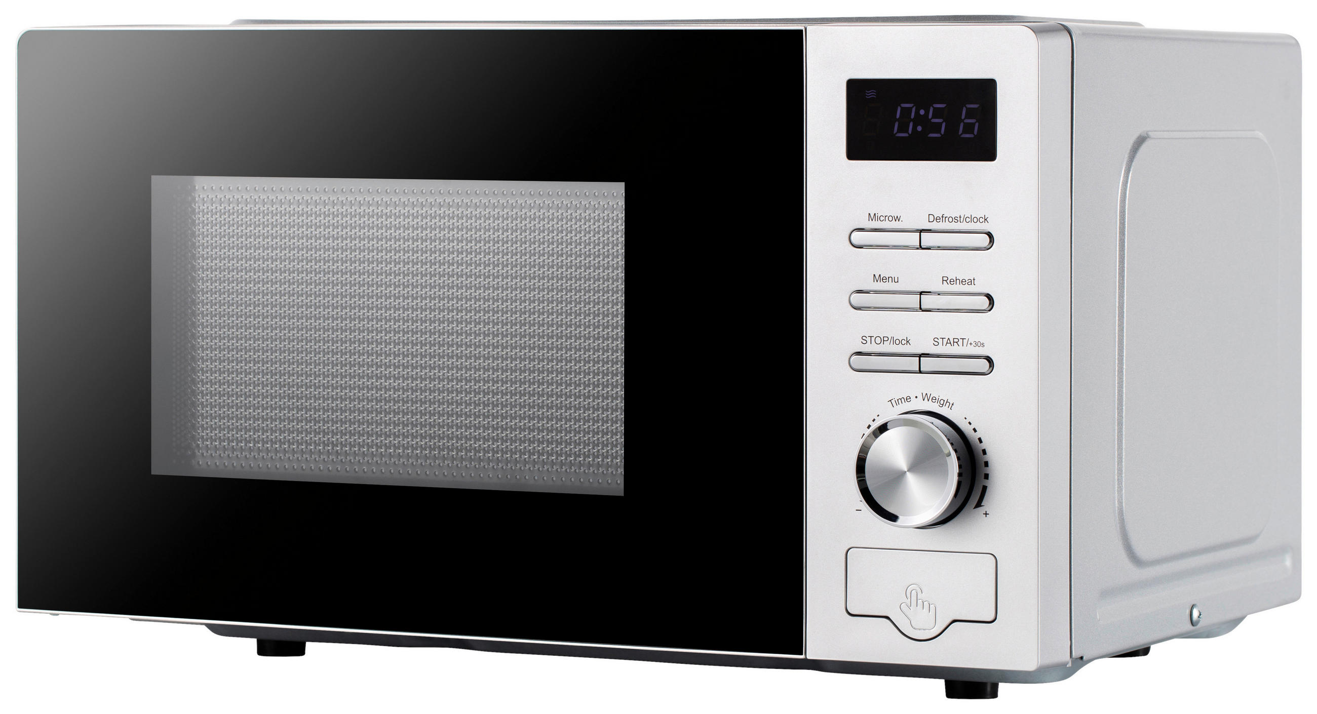 POCOline Mikrowelle silber Kunststoff D: ca. 26 cm ca. 20 l