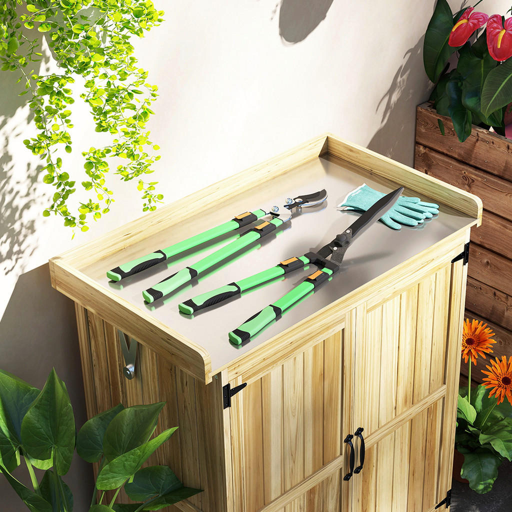 Thumbnail - Outsunny Gartenwerkzeug-Set grün Kunststoff B/H/L: ca. 23x9,5x78,5 cm