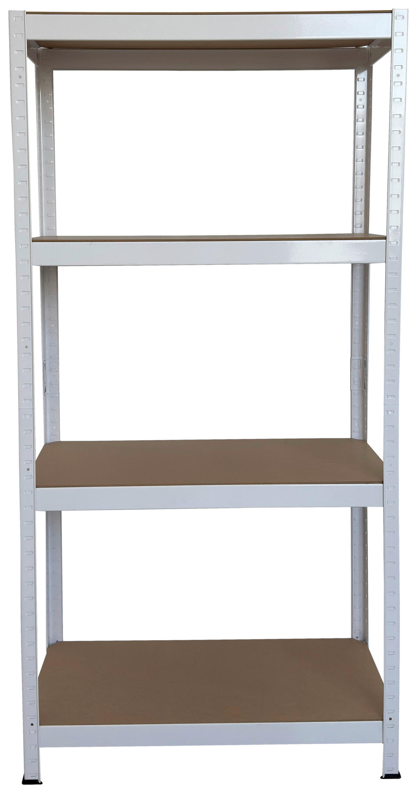 Schwerlaststeckregal weiß B/H/T: ca. 75x150x30 cm