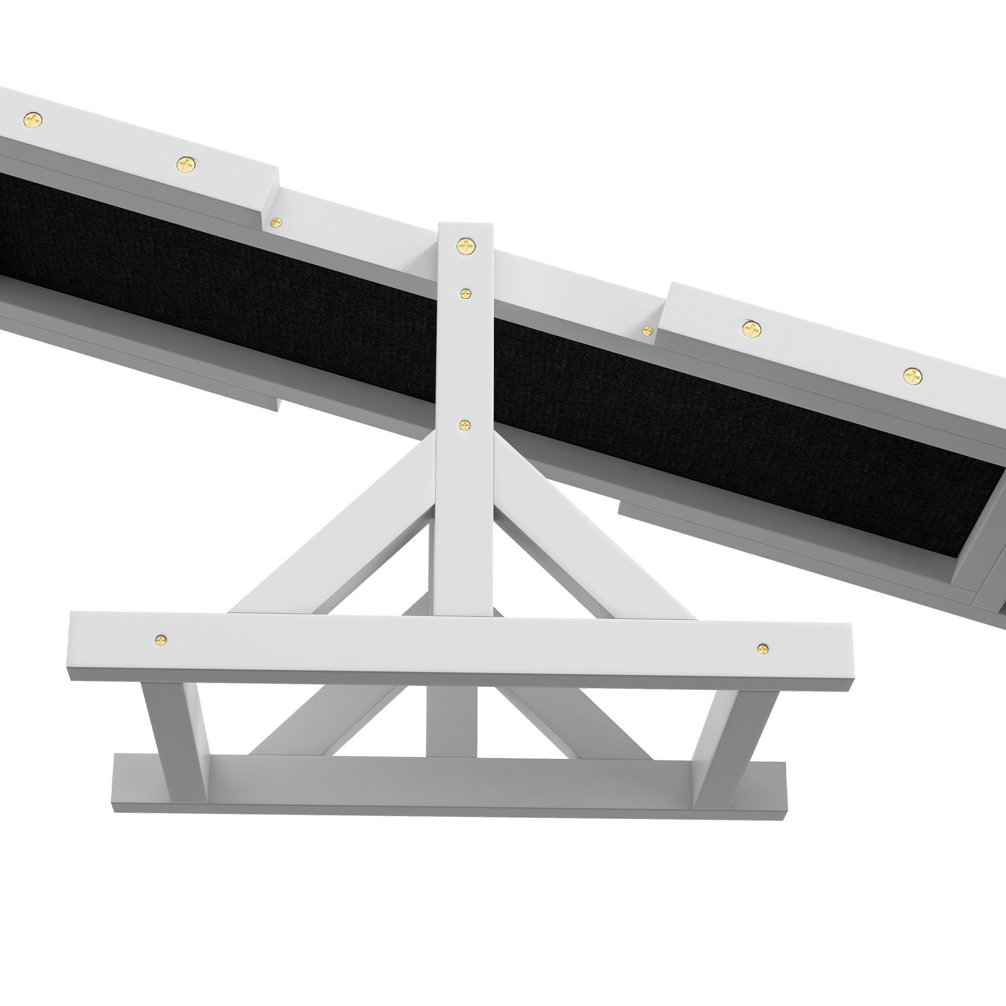 Thumbnail - PawHut Hundewippe weiß Holz B/H/L: ca. 30x30x180 cm