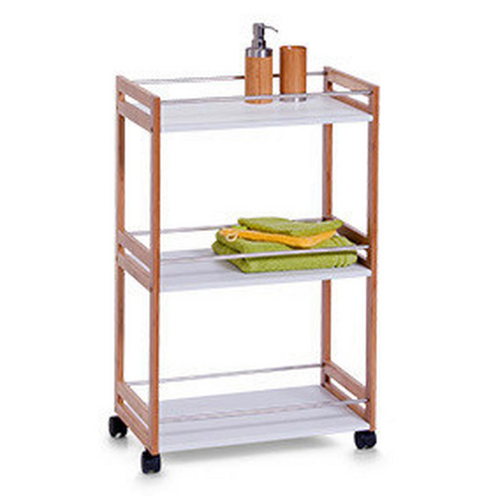 Thumbnail - Zeller Rollwagen weiß Bambus