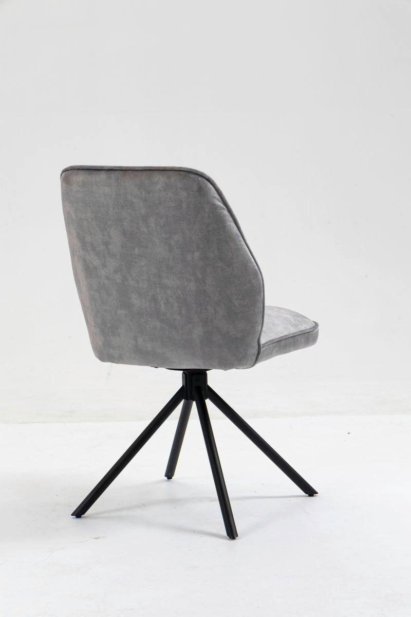 Thumbnail - Stuhl Mailand grau Microfaser B/H/T: ca. 53x89x64 cm