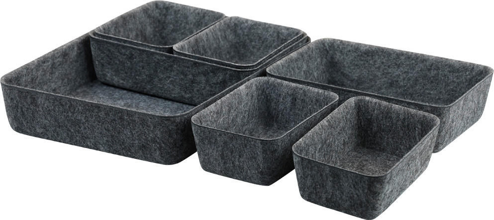 Kesper Schale schwarz Polyester B/H/L: ca. 20x5x28,5 cm