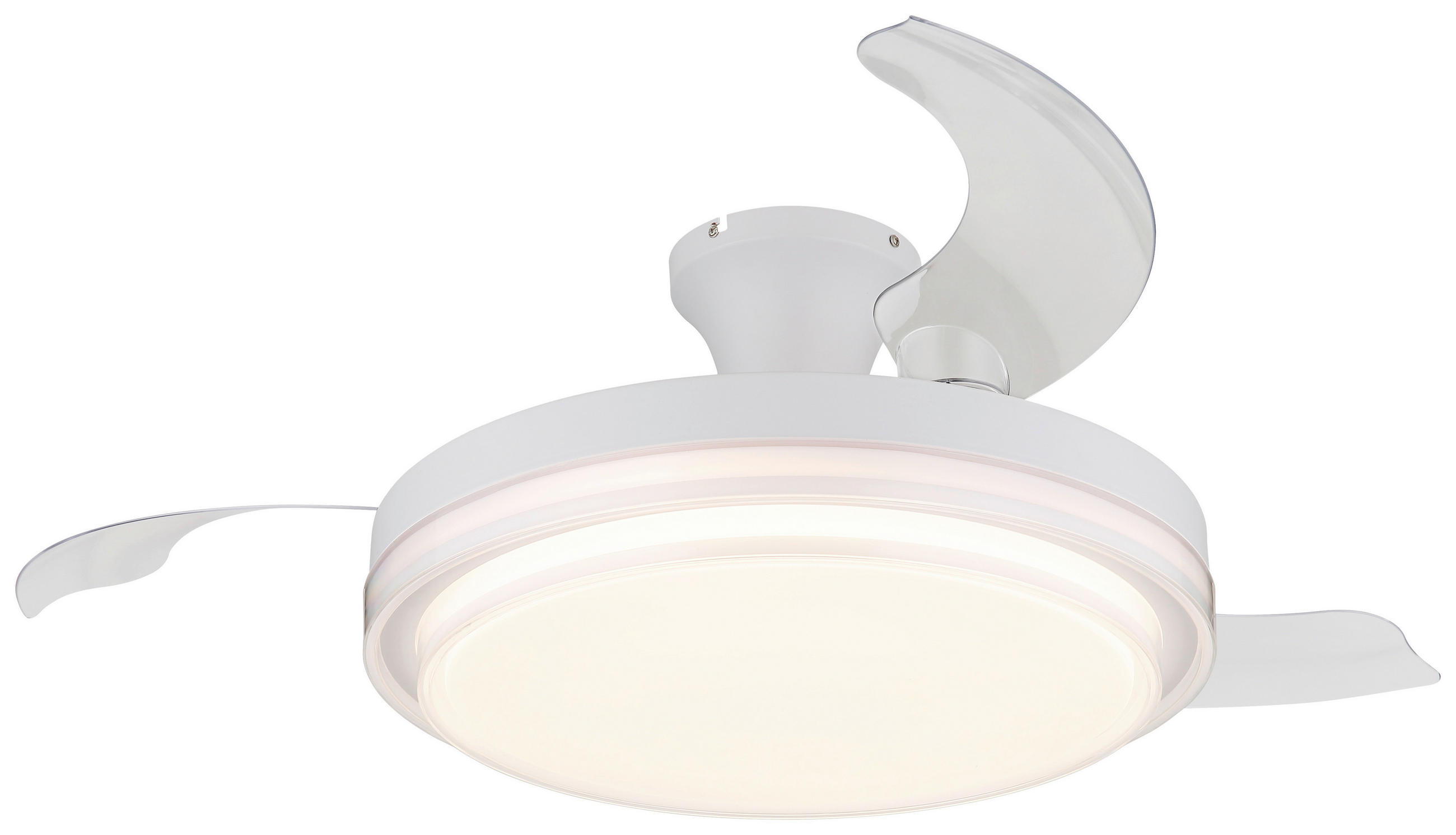 GLOBO LED-Deckenventilator weiß Opal klar H/D: ca. 27,5x106,6 cm max. 40 W