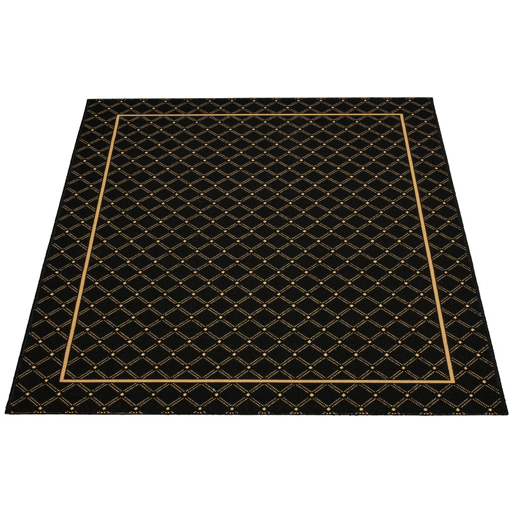 Thumbnail - Webteppich Luxus schwarz B/L: ca. 120x170 cm