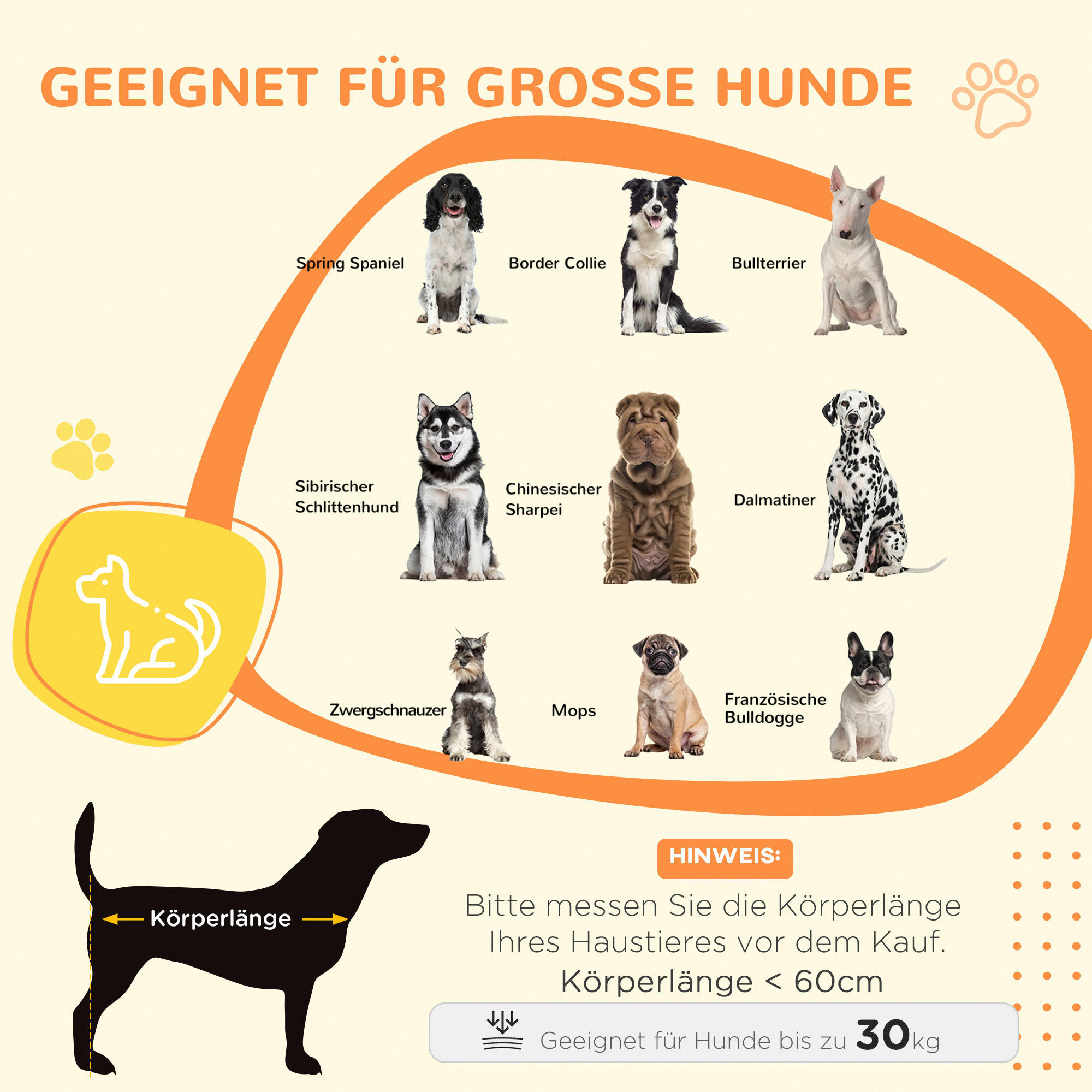 Thumbnail - PawHut Hundekäfig grau Spanplatte B/H/L: ca. 60x71,5x94 cm