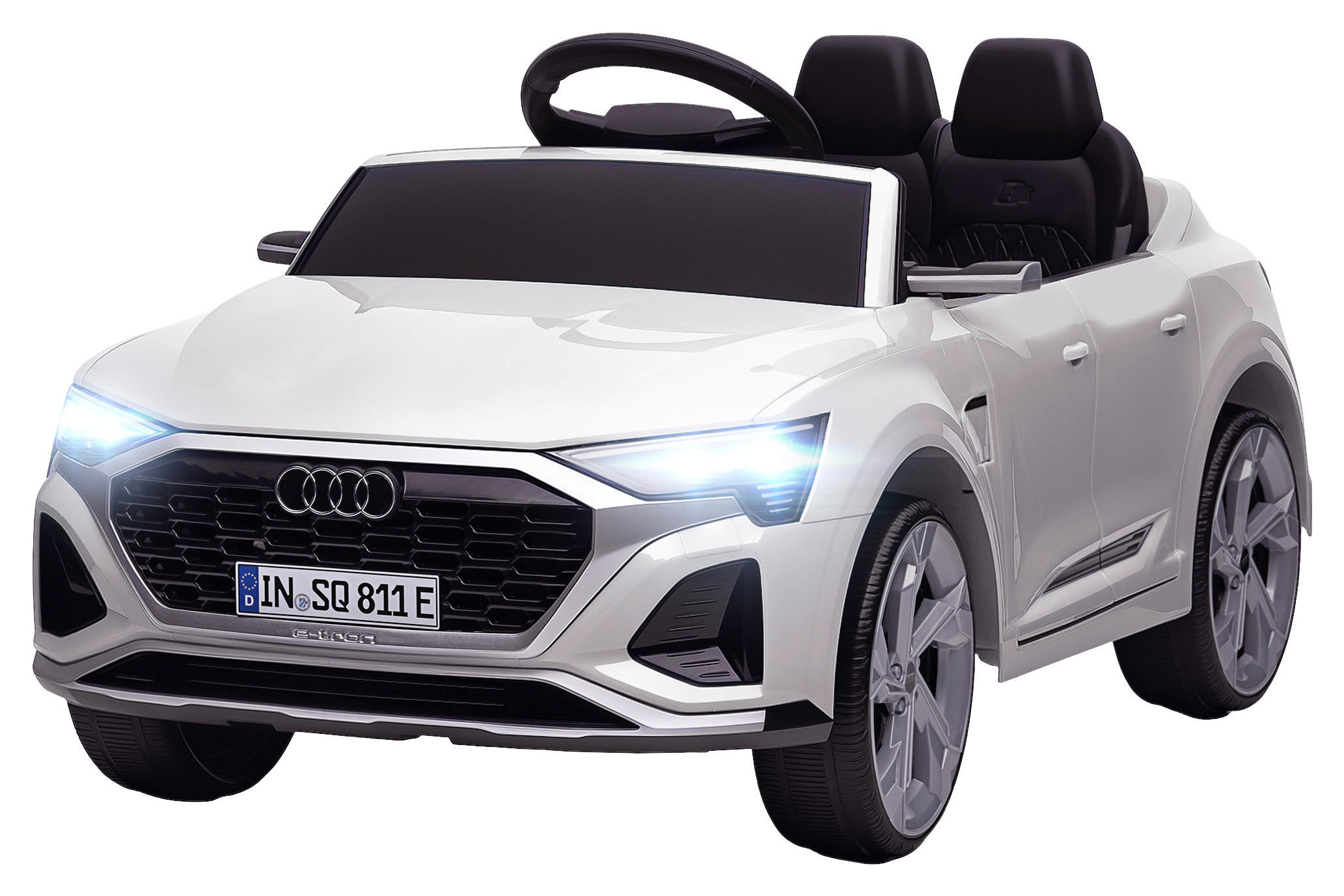 AIYAPLAY Kinder Elektroauto weiß B/H/L: ca. 49,5x43x98 cm