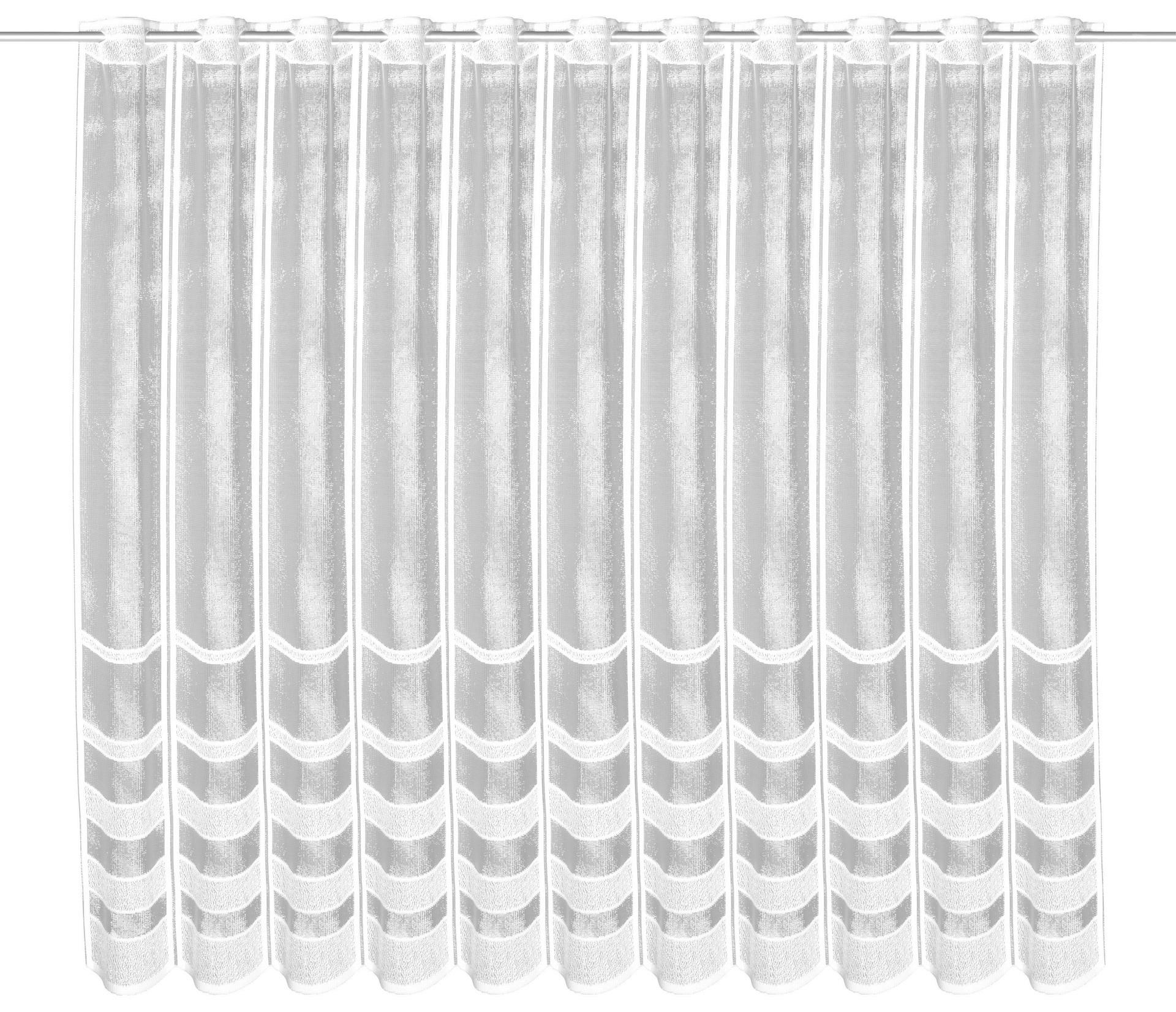 Thumbnail - creative lifestyle Scheibengardine Alma weiß B/L: ca. 150x110 cm