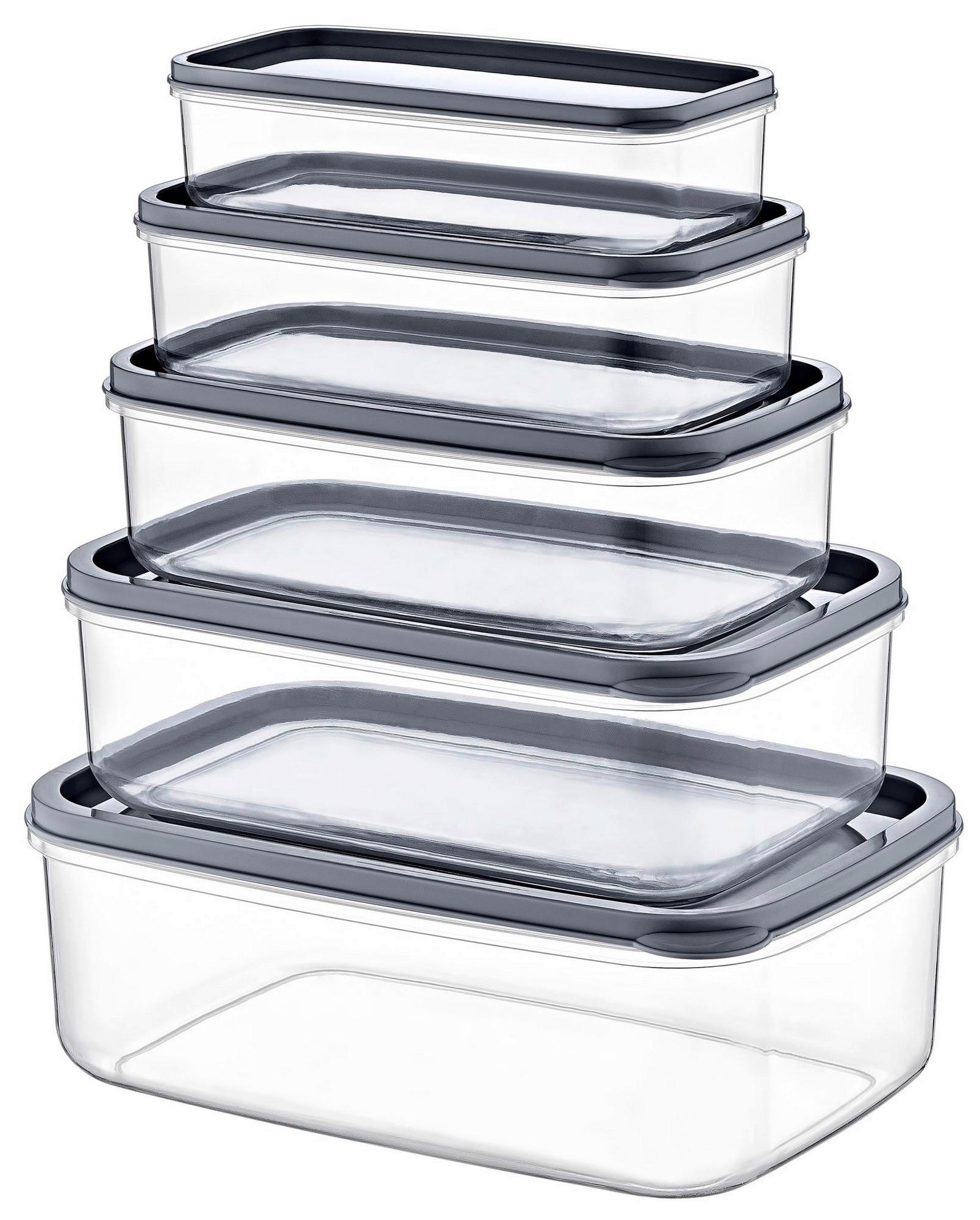 HermiaConcept Vorratsdosenset 10-tlg. transparent
