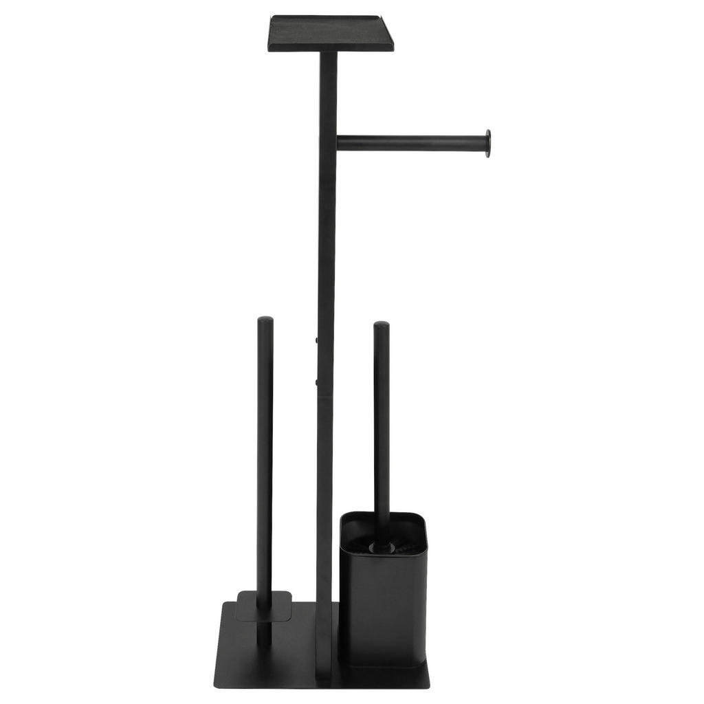 Thumbnail - Stand-WC-Garnitur Turin schwarz Edelstahl