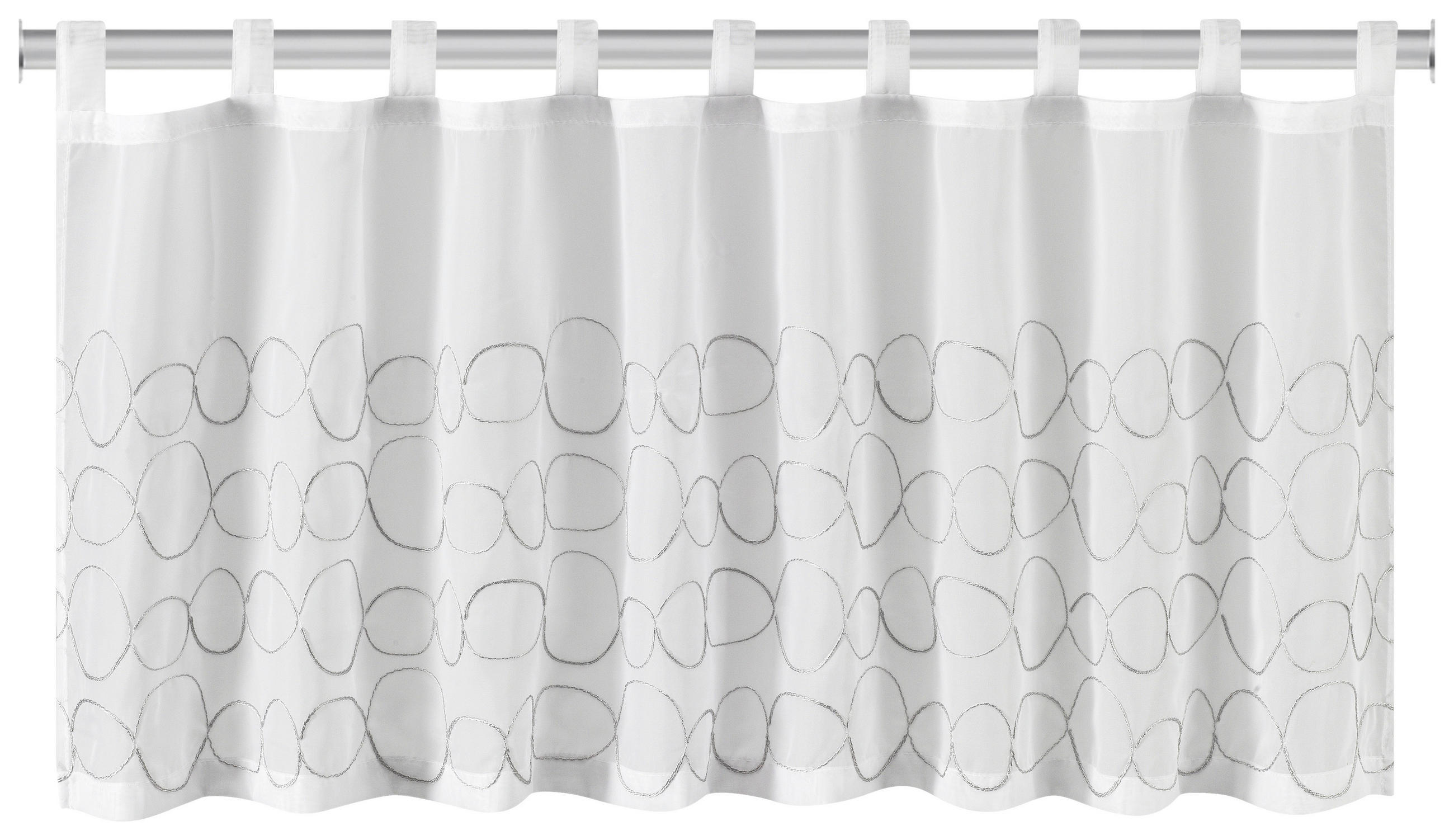 Thumbnail - Scheibengardine Lucy weiß B/L: ca. 150x50 cm