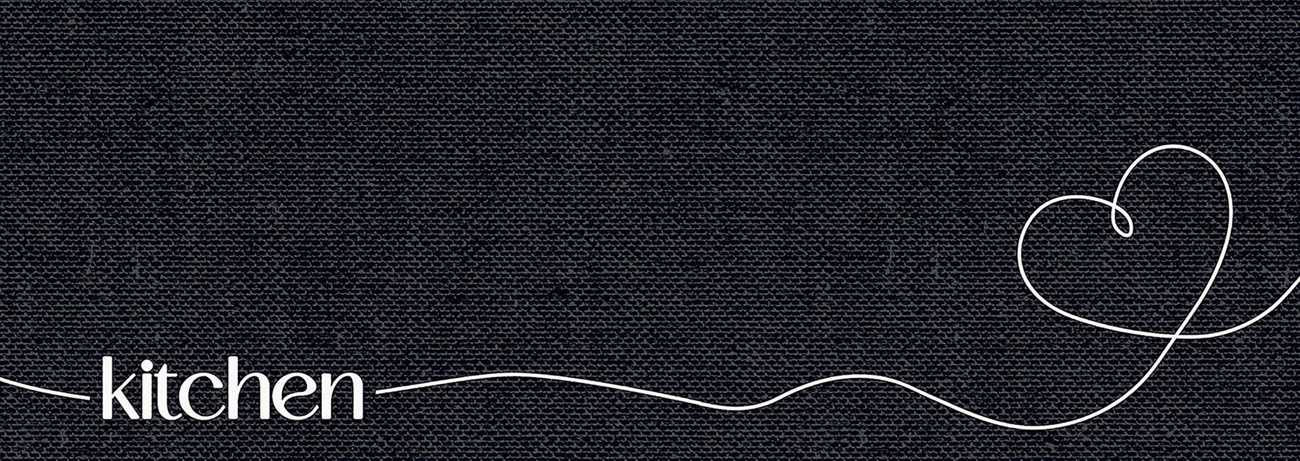 Küchenläufer Cook&Wash schwarz B/L: ca. 50x150 cm