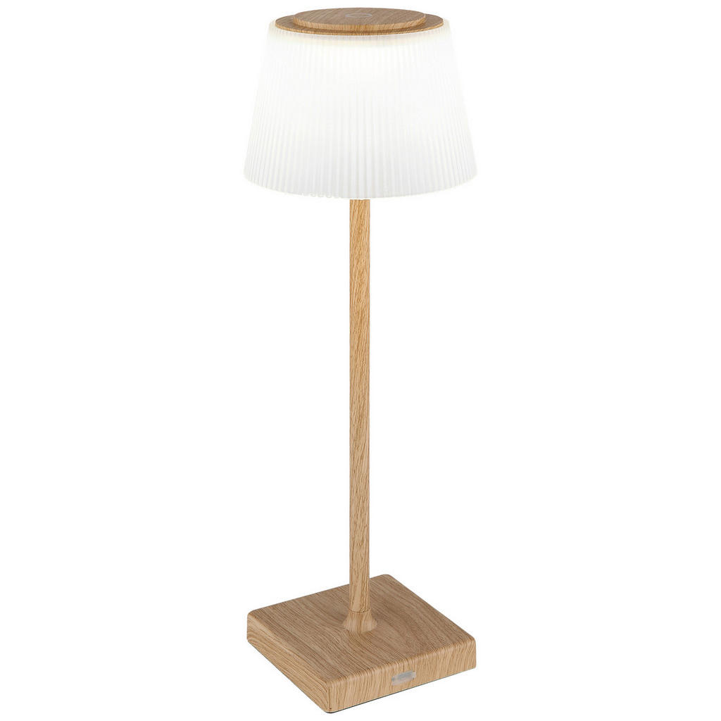 Thumbnail - GLOBO LED-Tischleuchte mattschwarz braun Kunststoff Metall H/D: ca. 38x13 cm