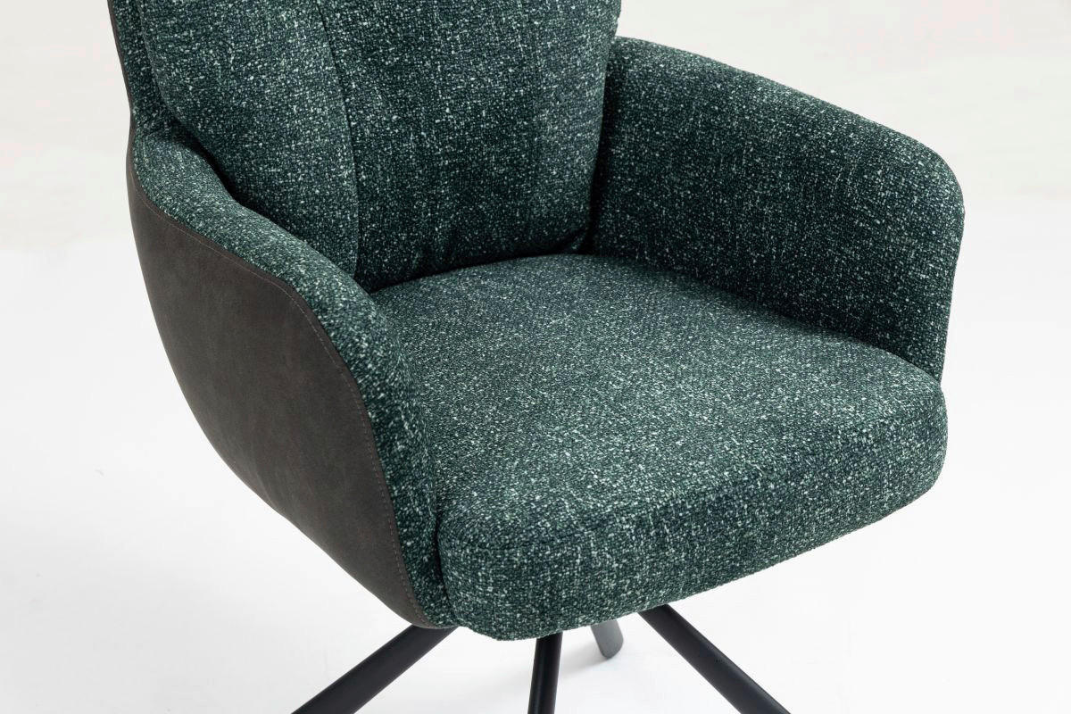 Thumbnail - Drehstuhl Lecce grün Microfaser