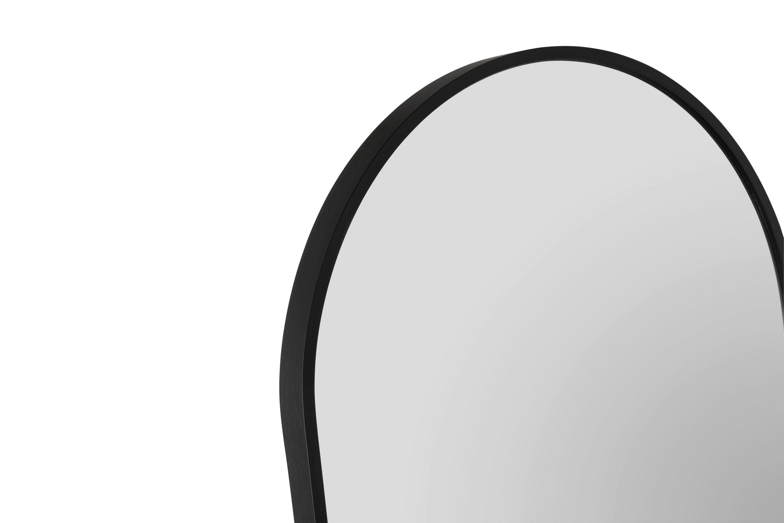 Thumbnail - Standspiegel Britt schwarz Metall B/H/T: ca. 40x160x3 cm