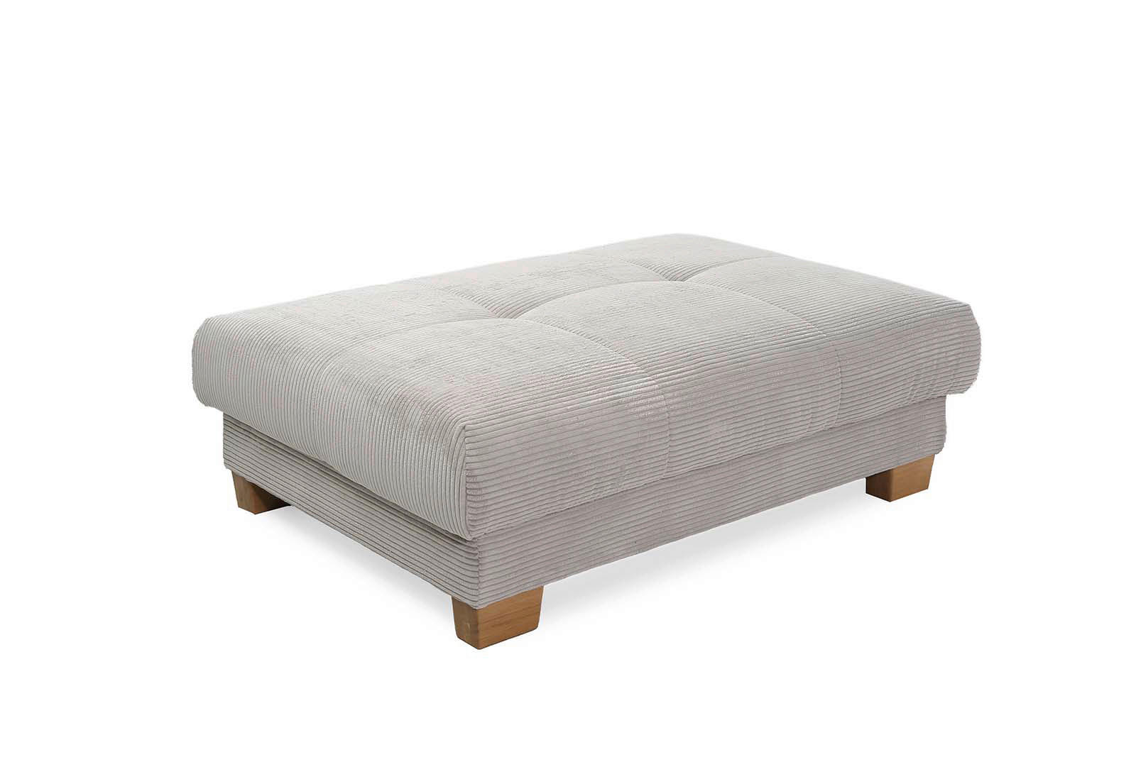 Hocker Greige Microfaser B/H/T: ca. 144x46x99 cm