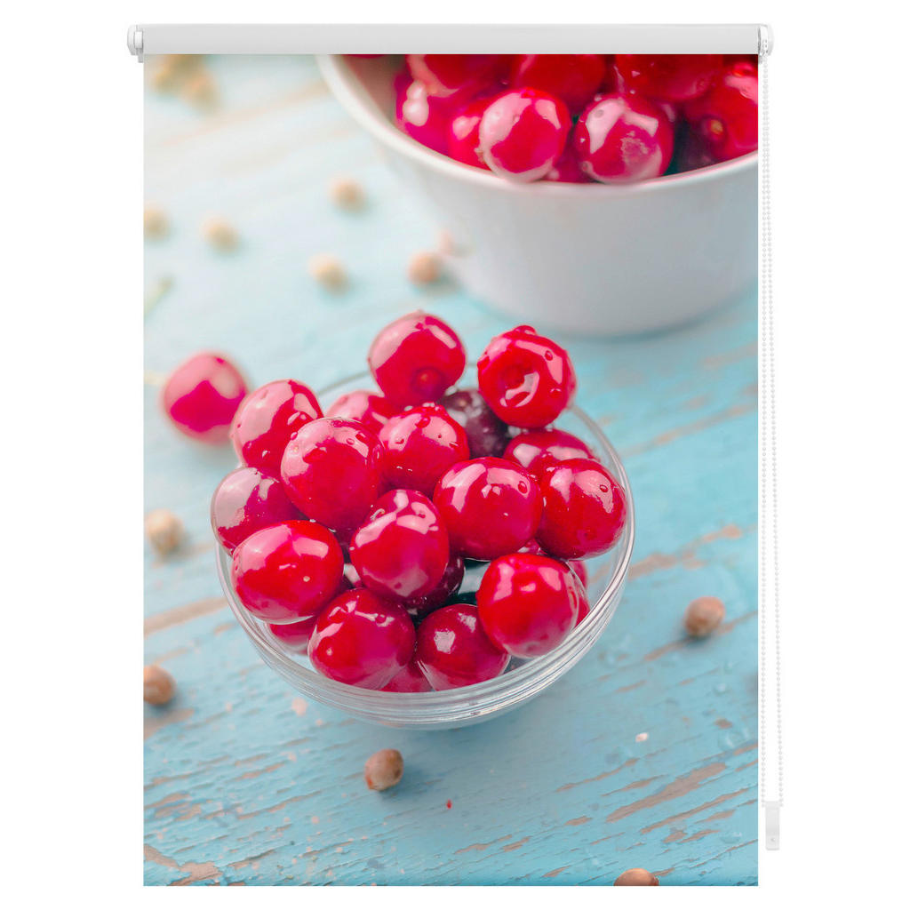 Thumbnail - LICHTBLICK Verdunkelungsrollo Kirschen rot B/L: ca. 60x150 cm