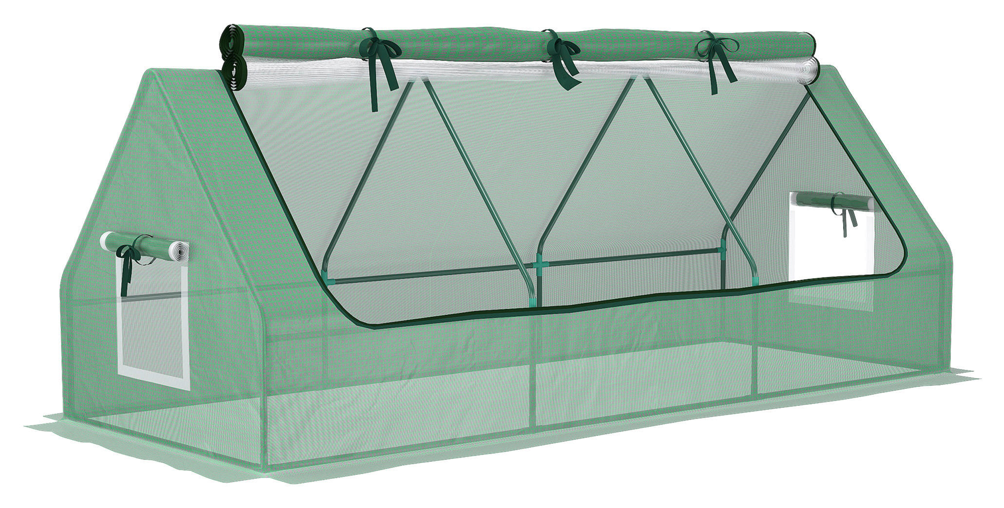 Outsunny Gewächshaus B/H/L: ca. 90x90x240 cm