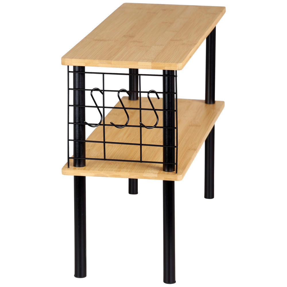 Thumbnail - Kesper Küchenregal schwarz Bambus B/H/L: ca. 20x38x55 cm