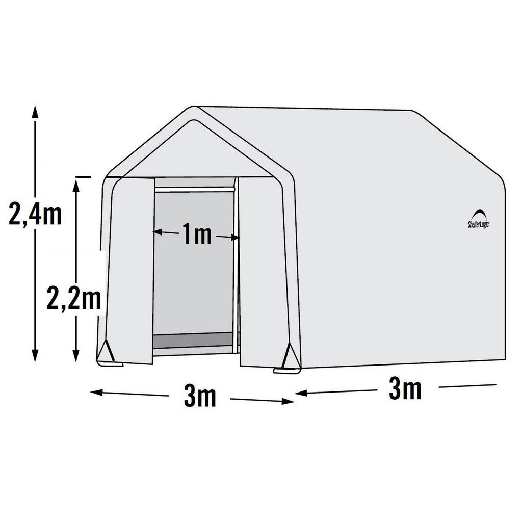 ShelterLogic Gewächshaus 9m² B/H/L: ca... ShelterLogic Gewächshaus 9m² B/H/L: ca...