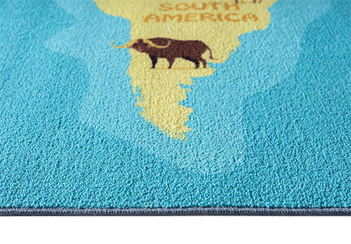 Thumbnail - Merinos Teppich Happy Kids blau B/L: ca. 140x200 cm