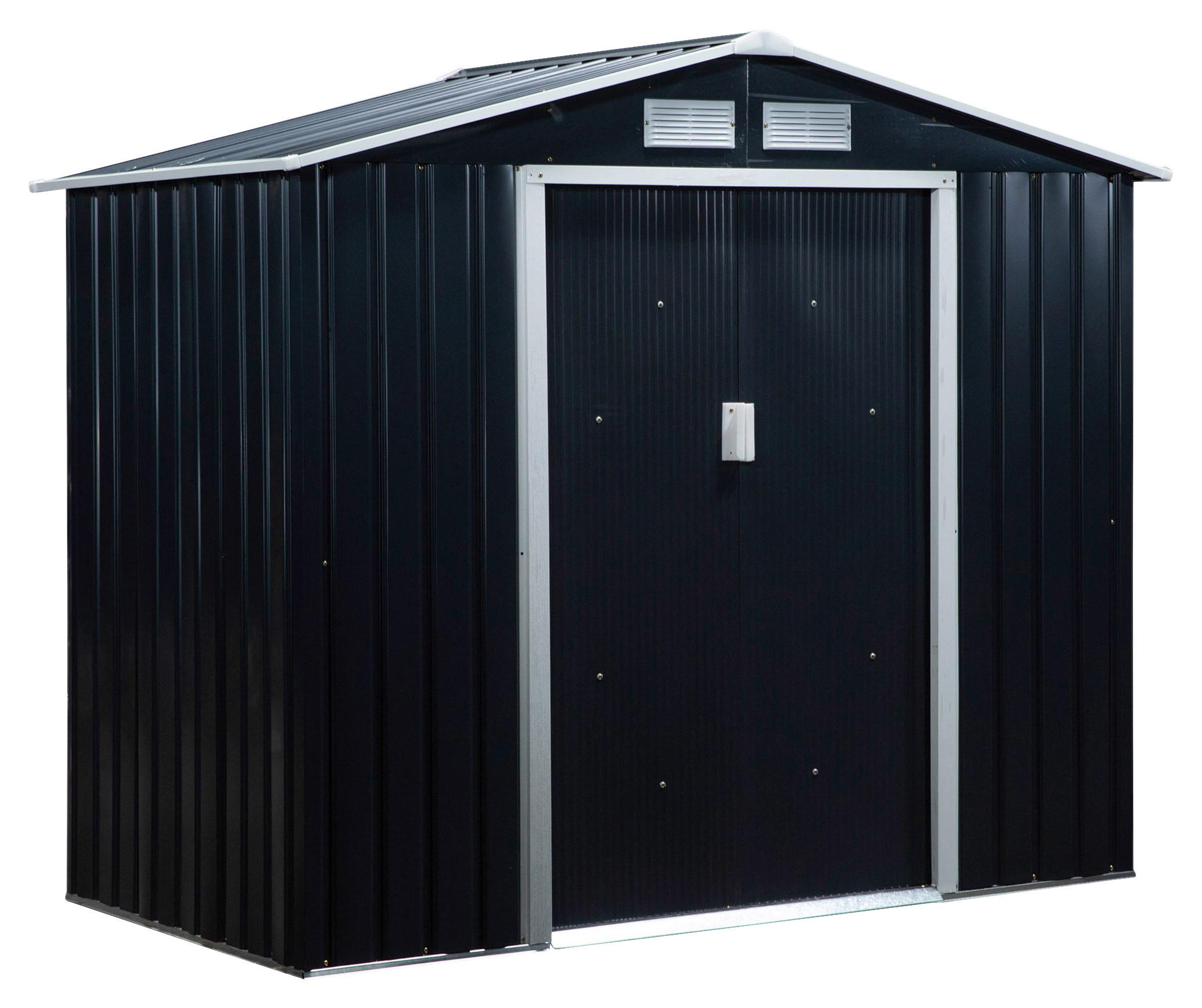 Outsunny Gartenhaus grau B/H/L: ca. 130x185x213 cm