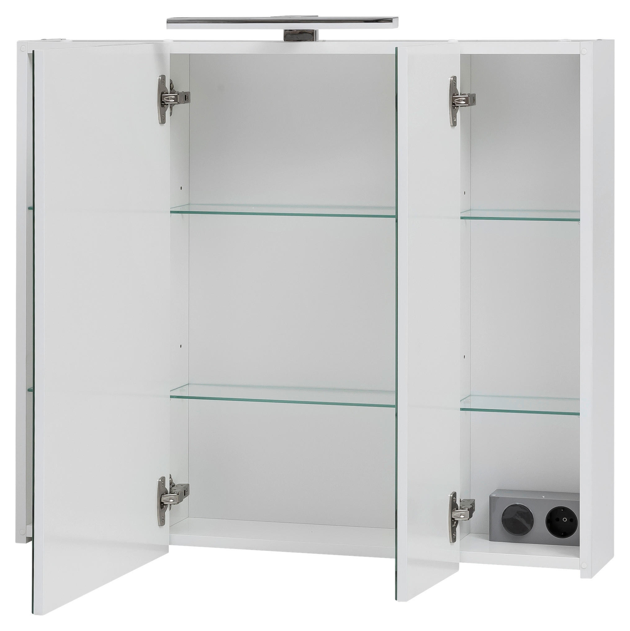 Thumbnail - Spiegelschrank Limone weiß B/H/T: ca. 80x74,4x16 cm